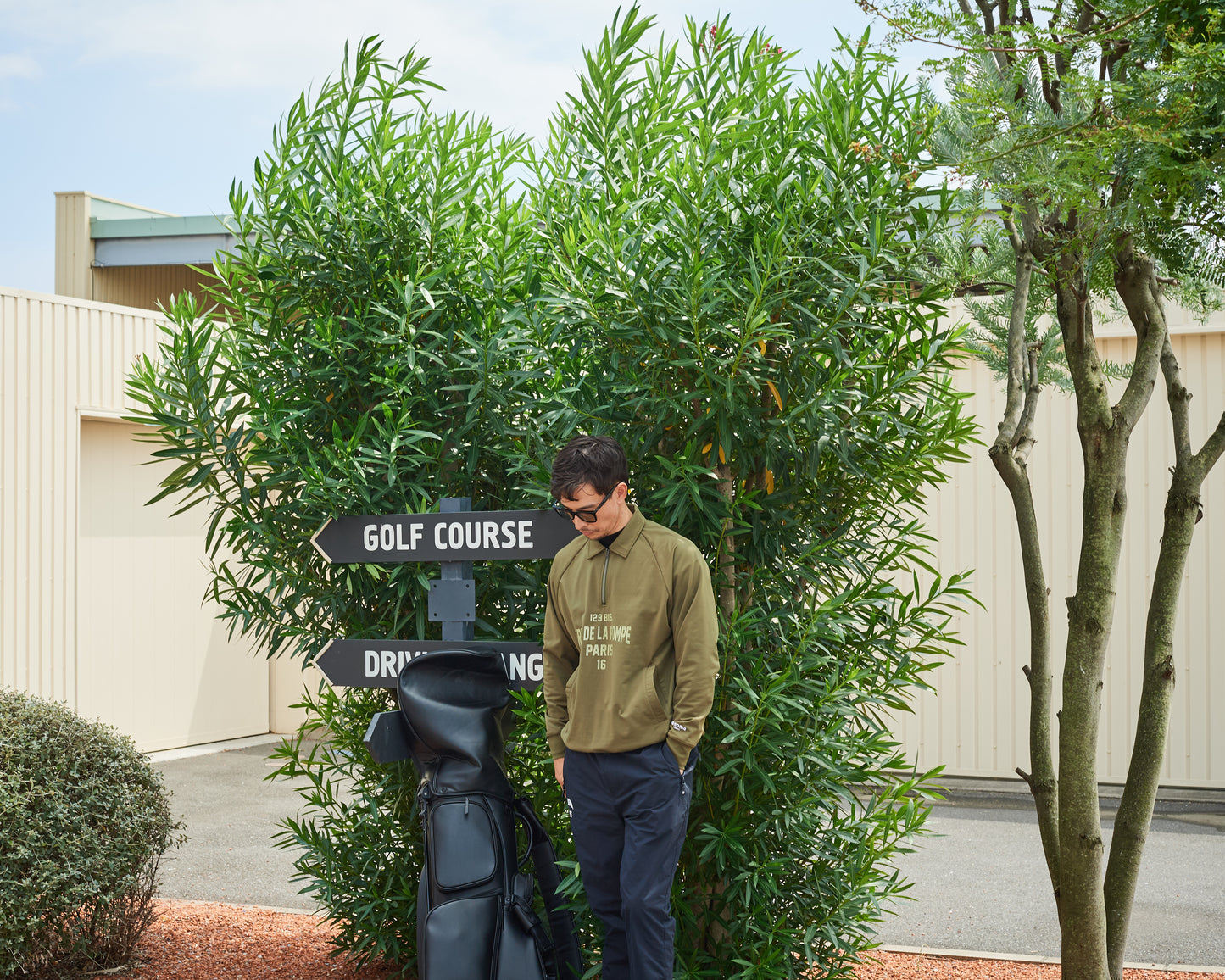 HALF ZIP COLLARED SWEAT SHIRTS LS