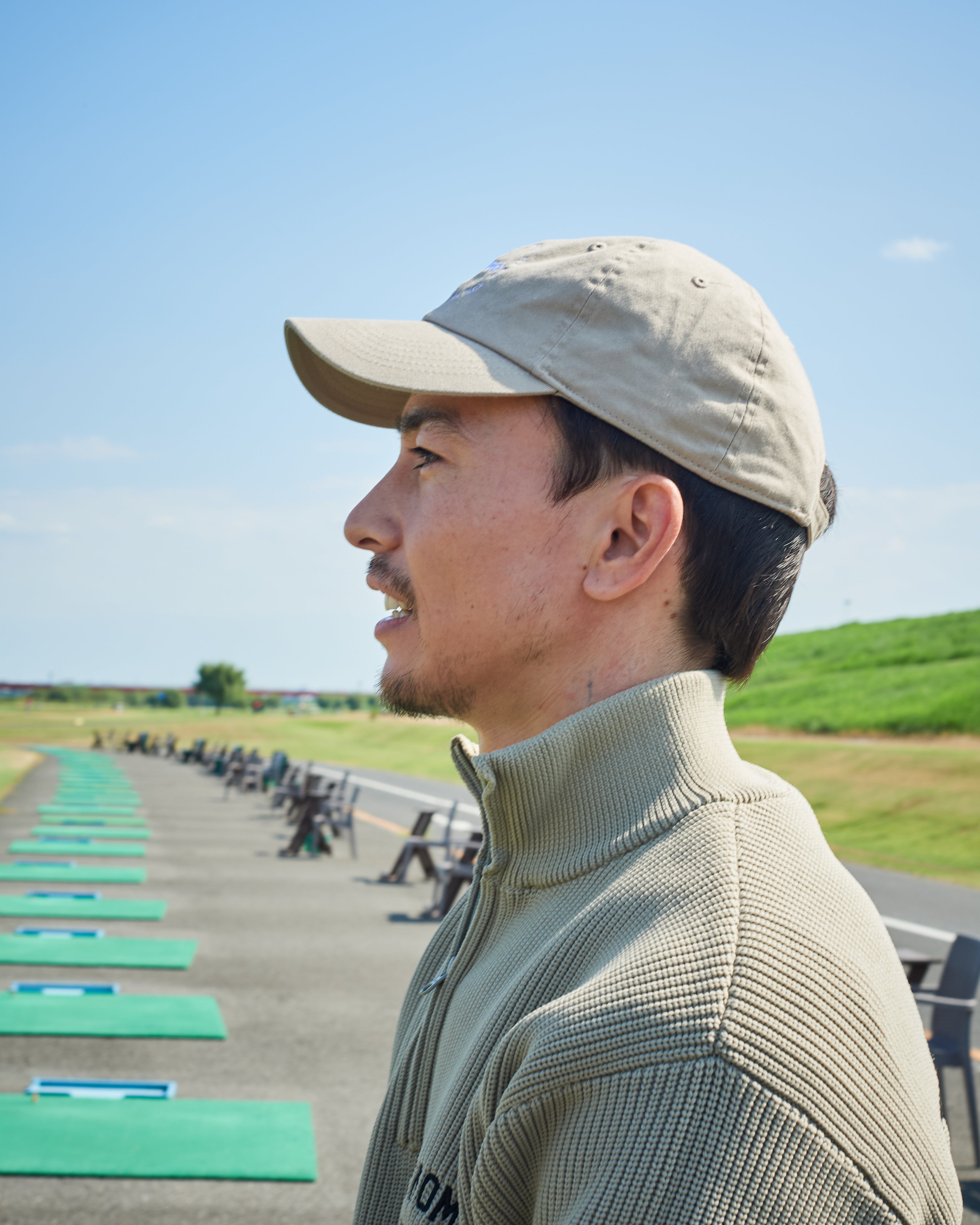 HALF ZIP SWEATER – renoma golf