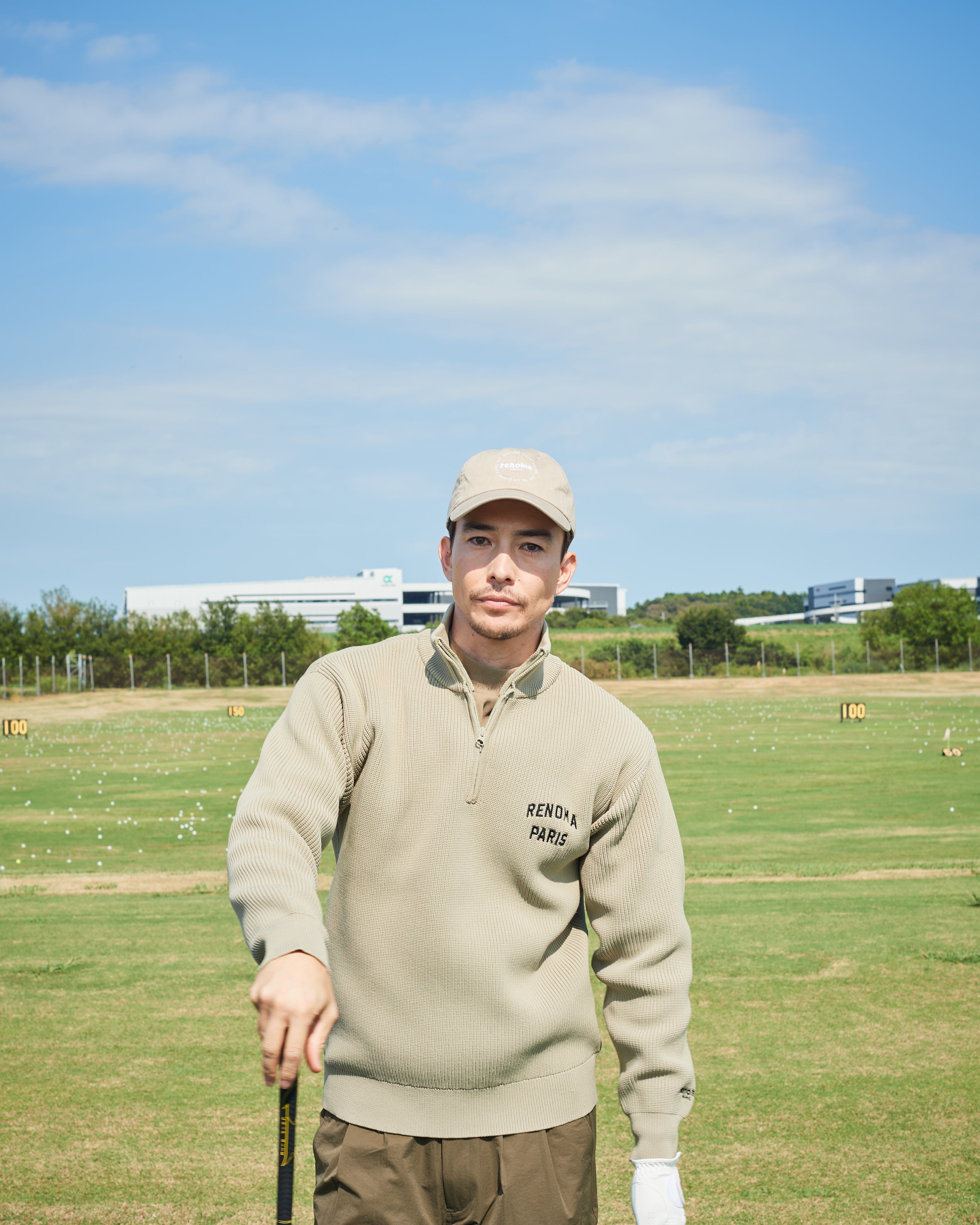 HALF ZIP SWEATER – renoma golf