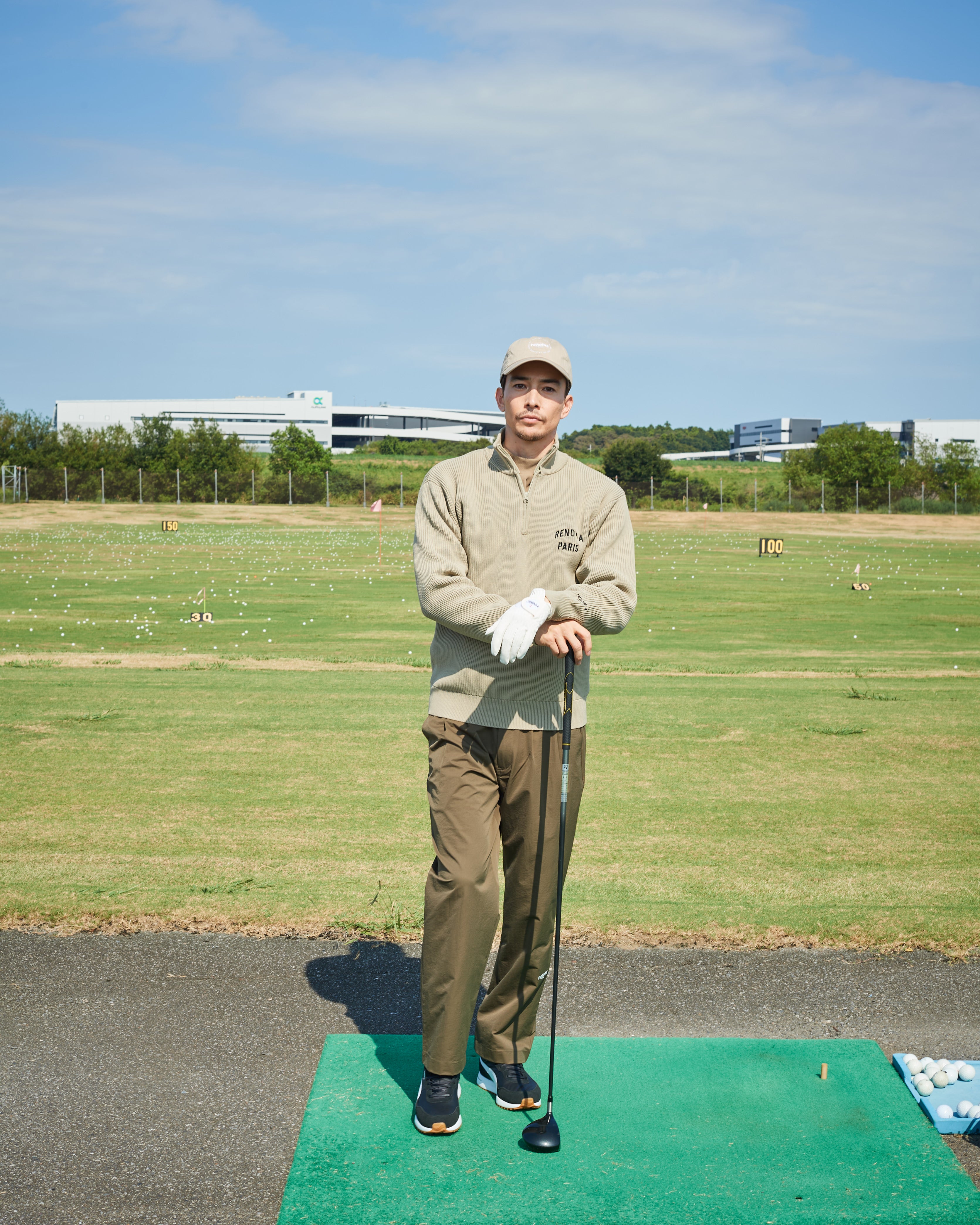 HALF ZIP SWEATER – renoma golf