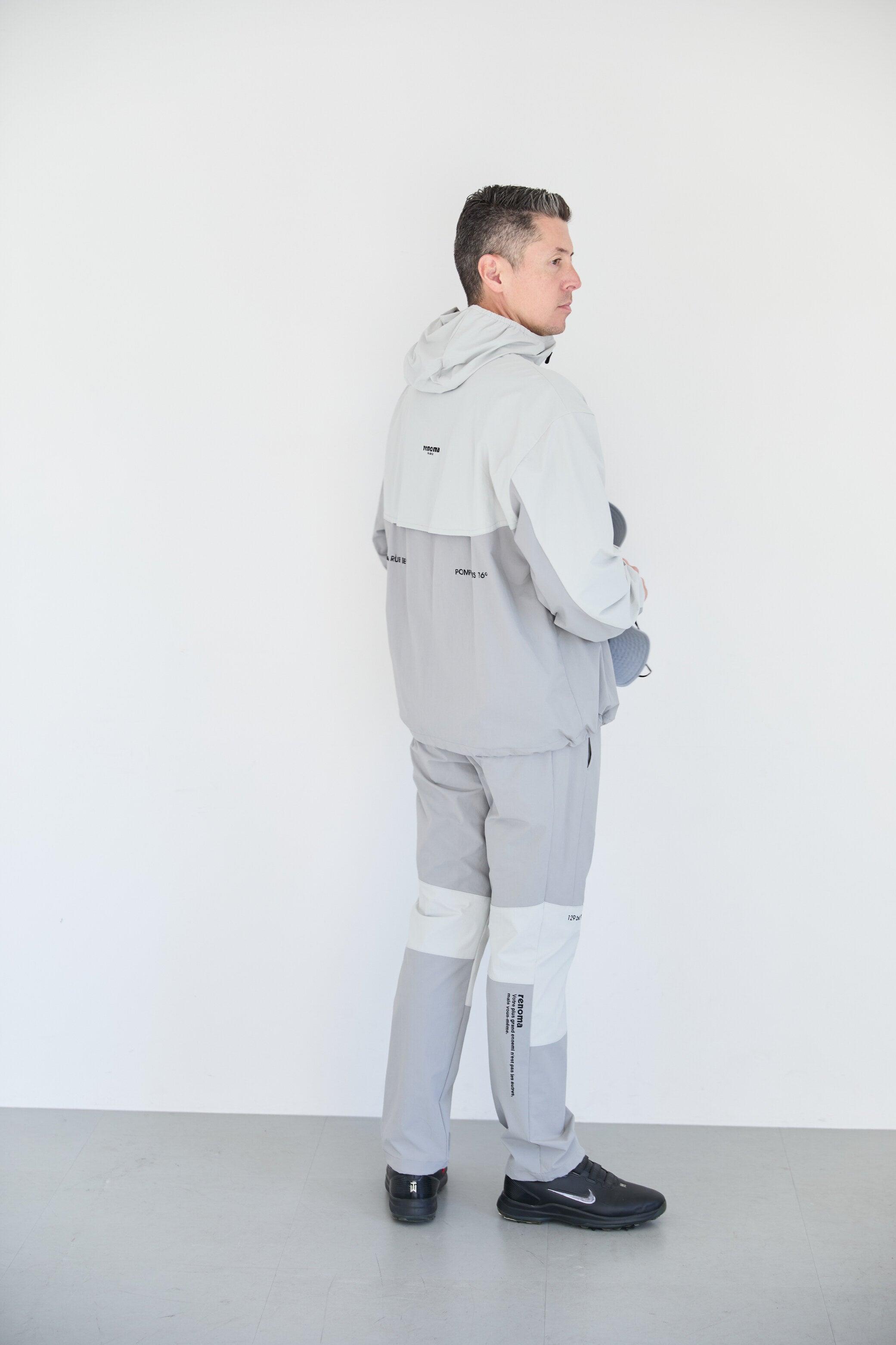 NYLON COLOR SWITCHING HOODIE – renoma golf