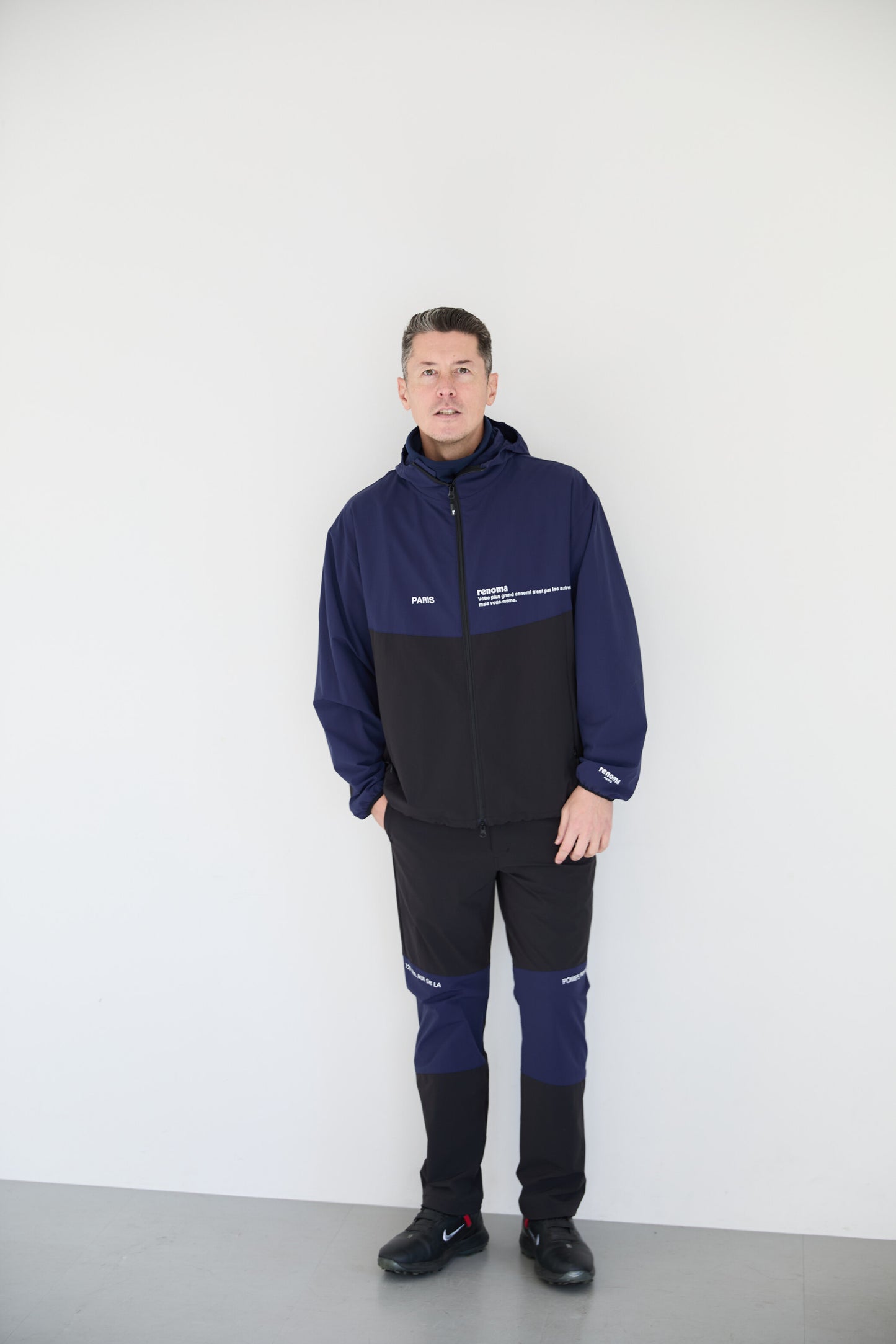 NYLON COLOR SWITCHING HOODIE