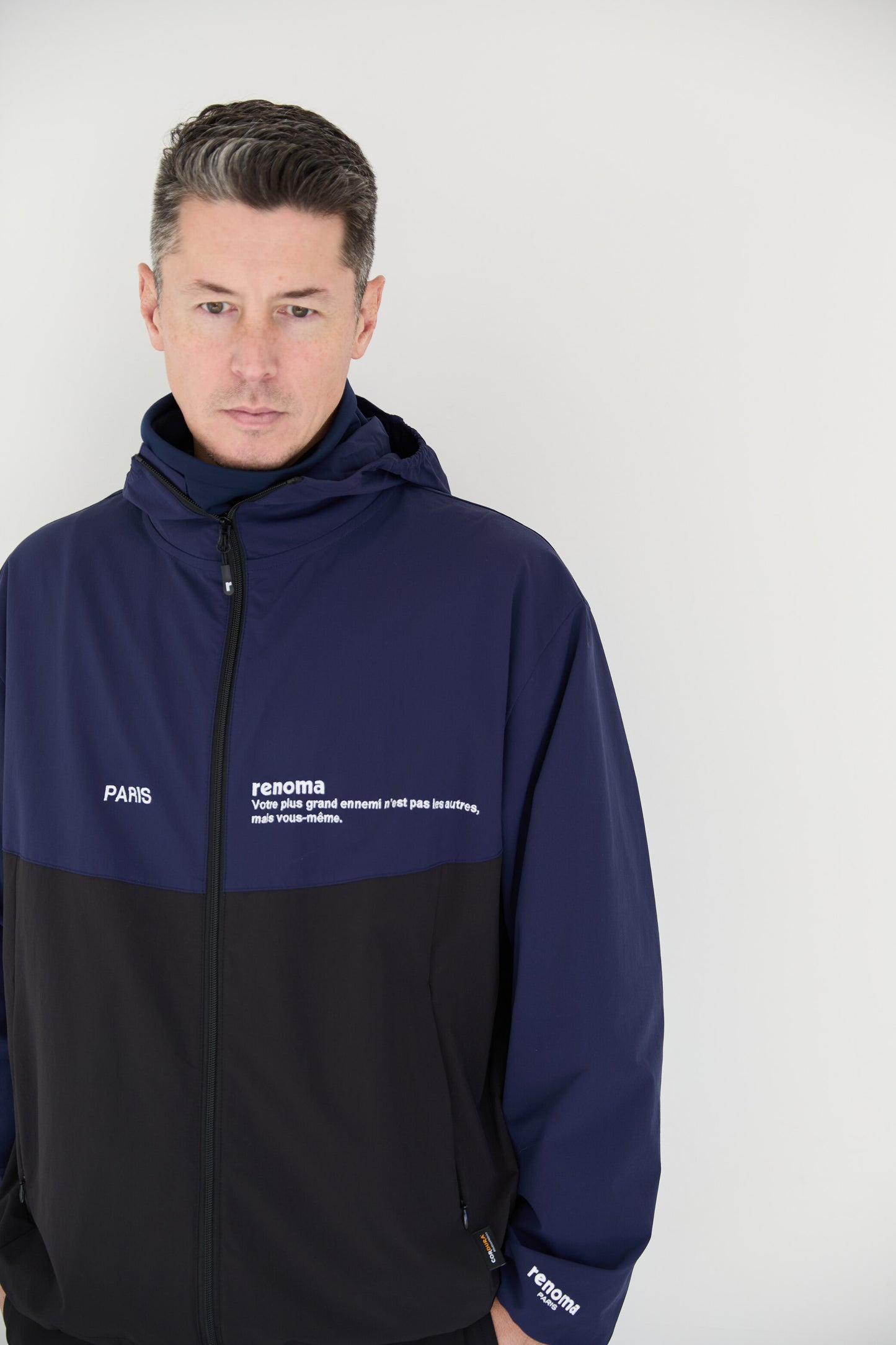 NYLON COLOR SWITCHING HOODIE