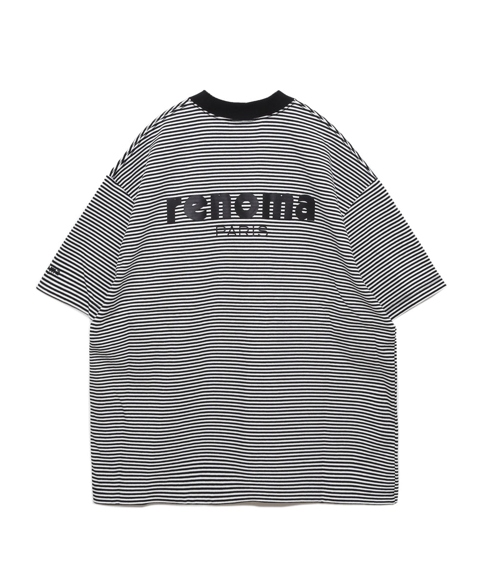 BORDER MOCK NECK T-SHIRT – renoma golf