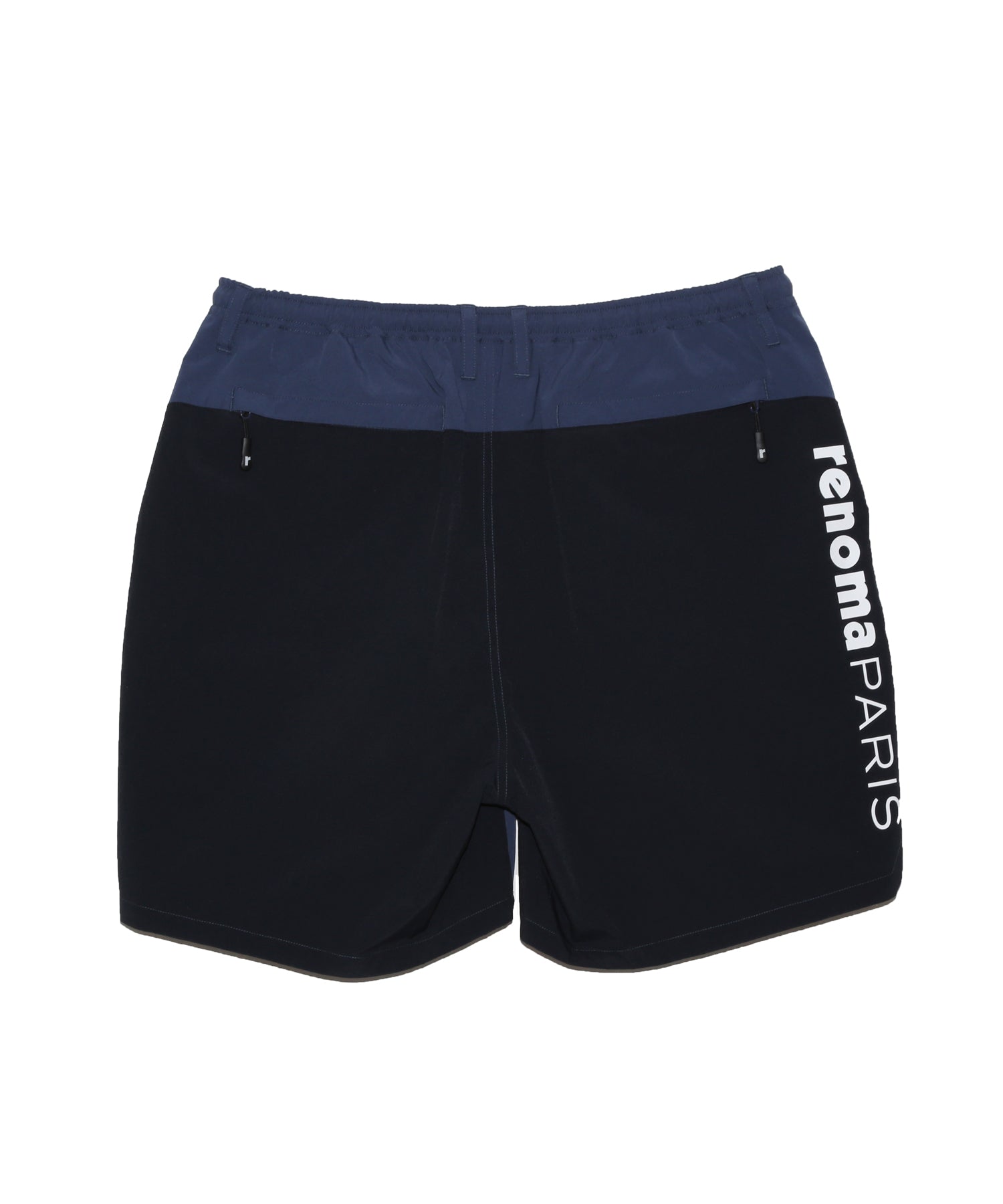 ◼️renoma golf ◼️ロゴ入りハーフパンツ黒白M美品 NYLON VERTICAL LOGOS SHORT PT – renoma golf