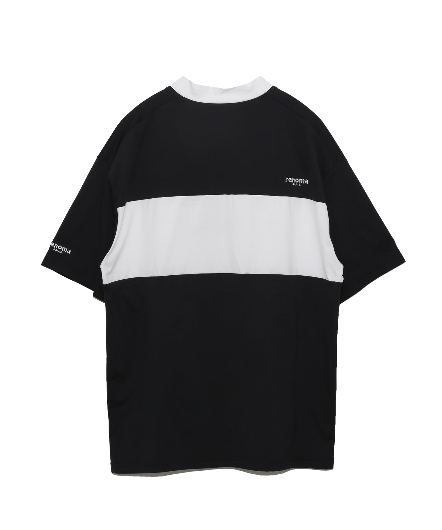 COLOR BLOCK MOCK NECK S/S