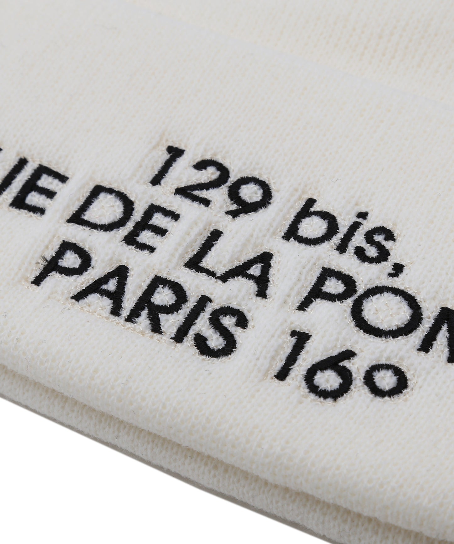 ADDRESS LOGO CUFF KNIT