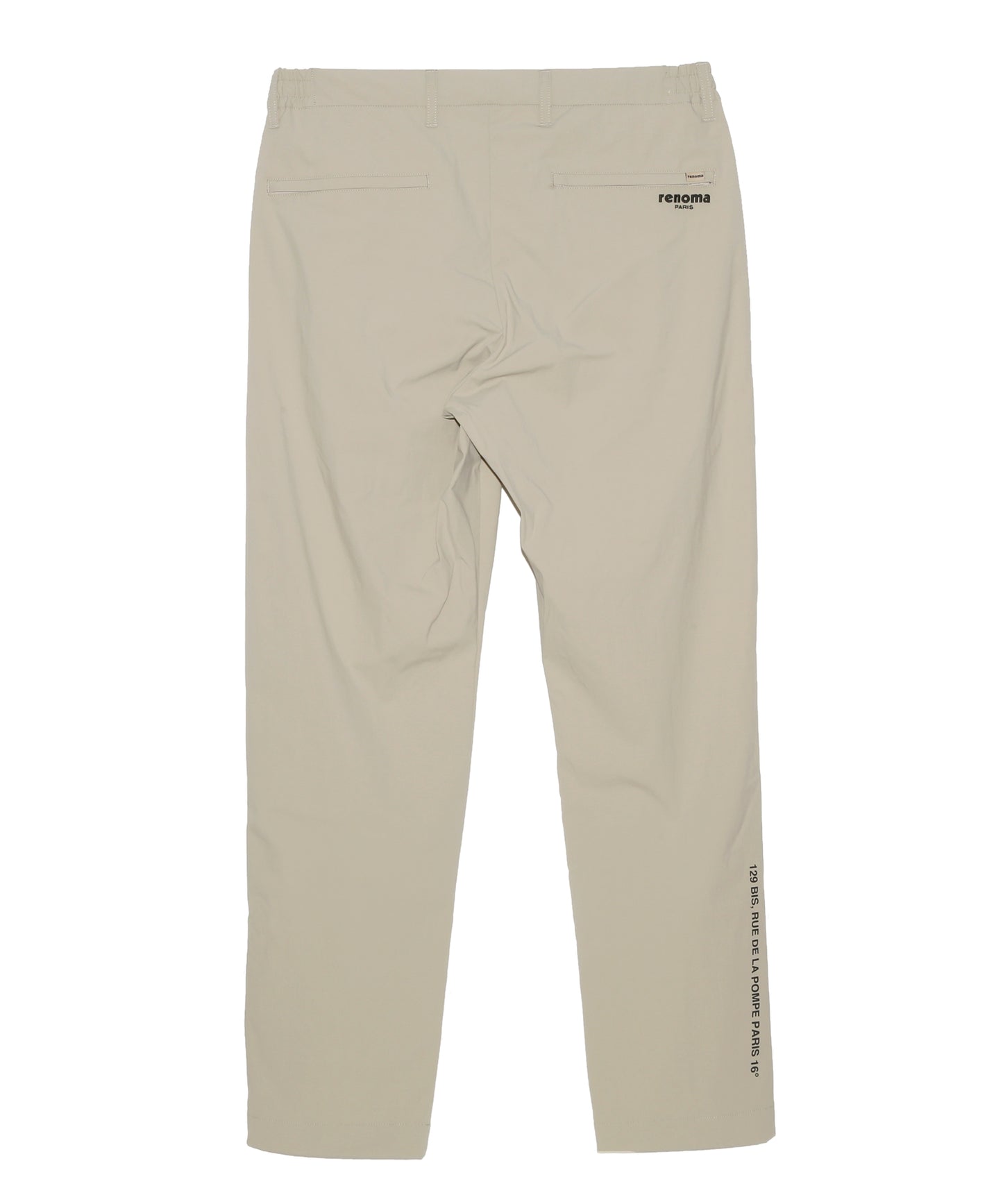 NYLON STRETCH TUCK PANTS
