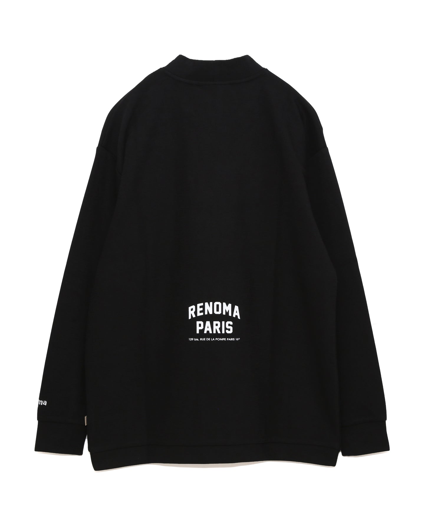 BASIC COLLEGE LOGO MOCK NECK T LS