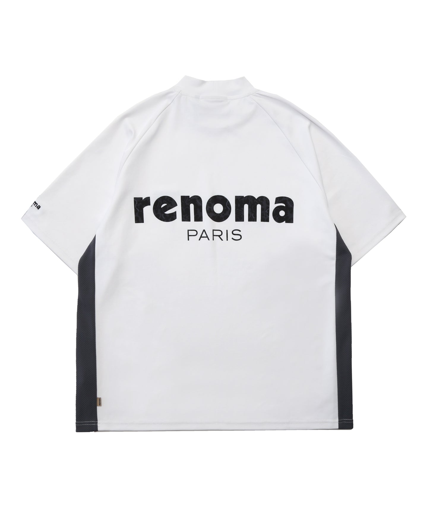 SIDE HONEYCOMB MOCK NECK T S/S