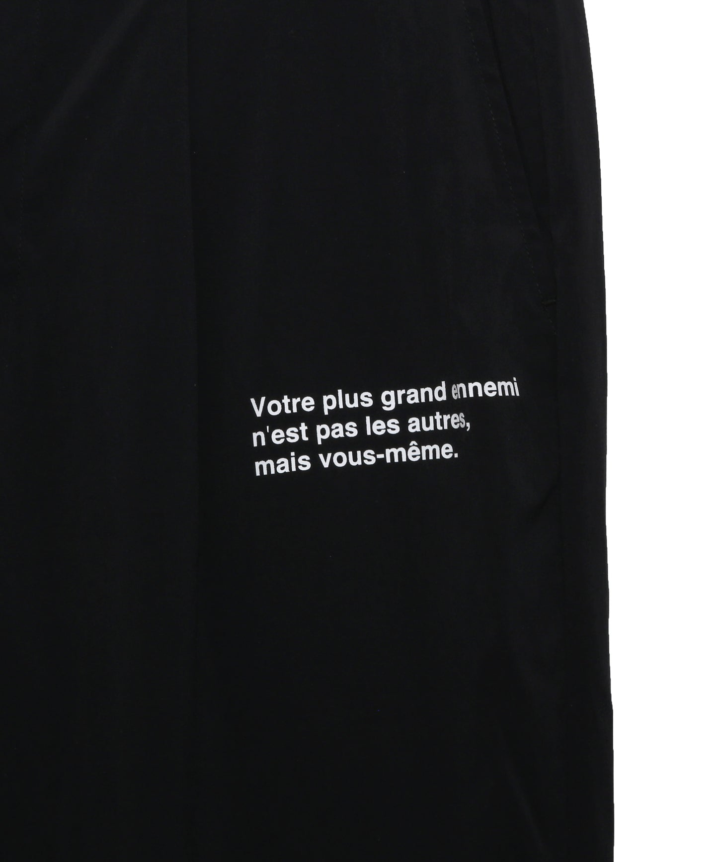 NYLON STRETCH TUCK PANTS