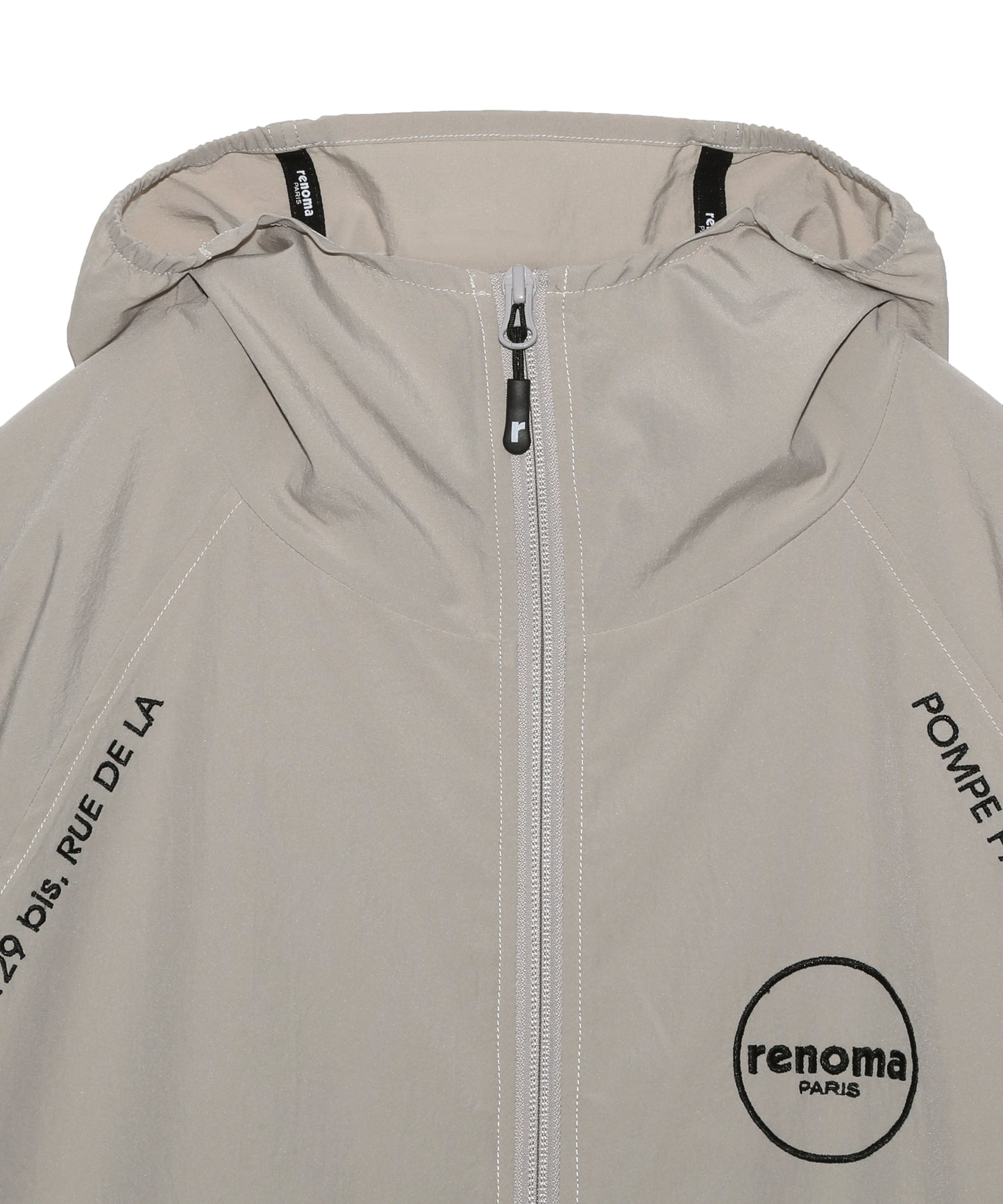 RIBBED HEM TASLAN HOODIE