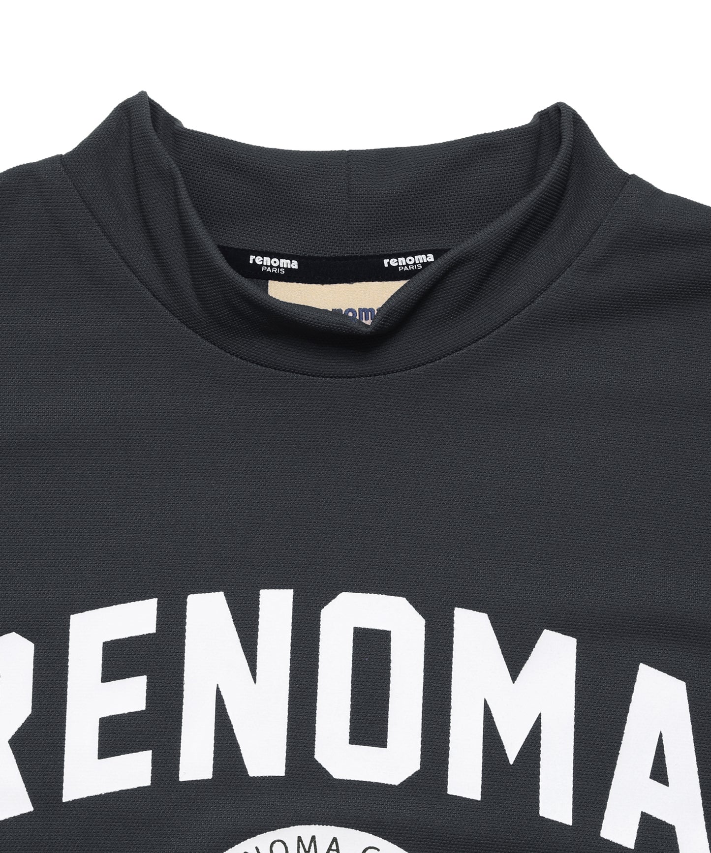 COLLEGE LOGO MOCK NECK T-SHIRTS LS