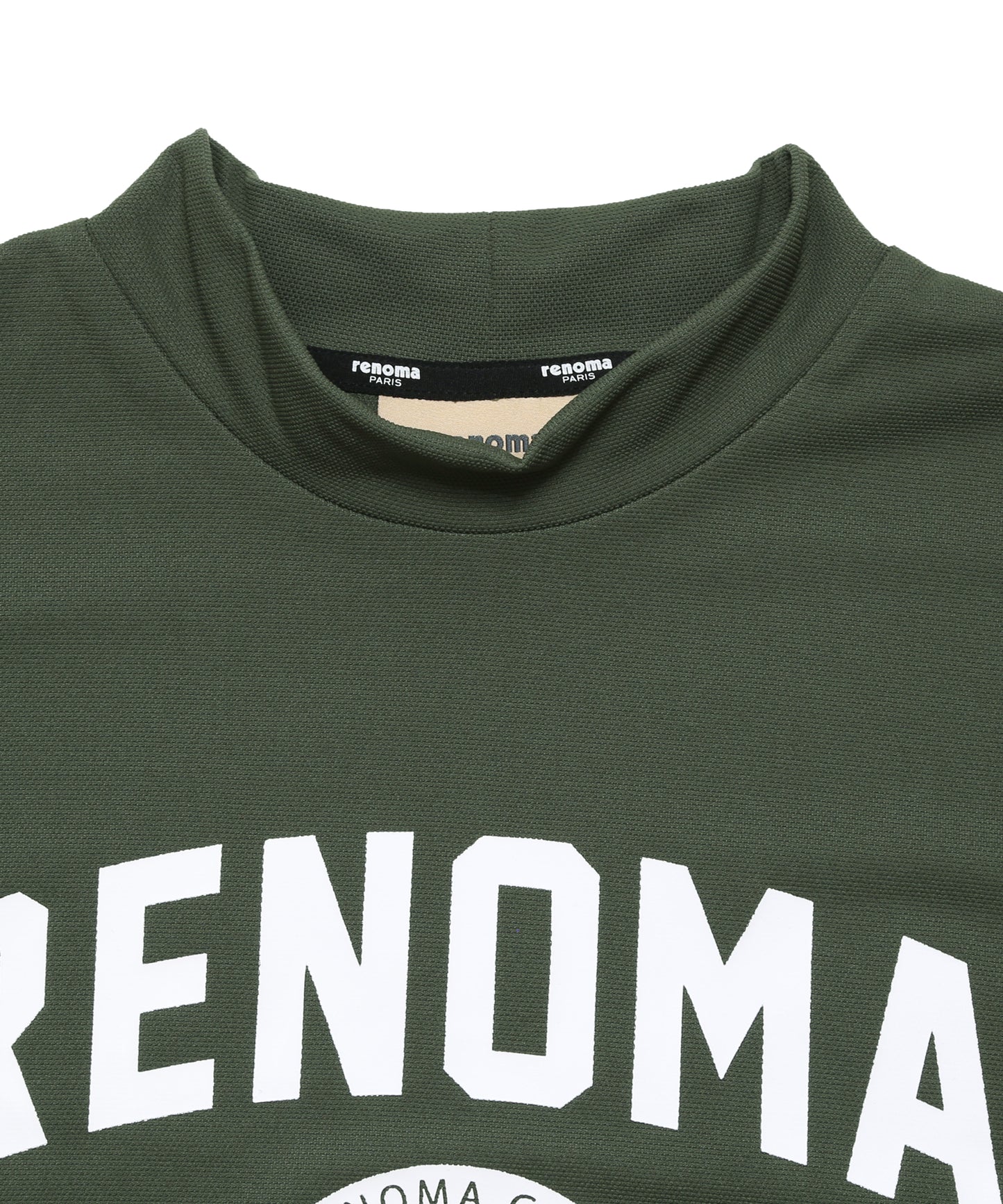COLLEGE LOGO MOCK NECK T-SHIRTS LS