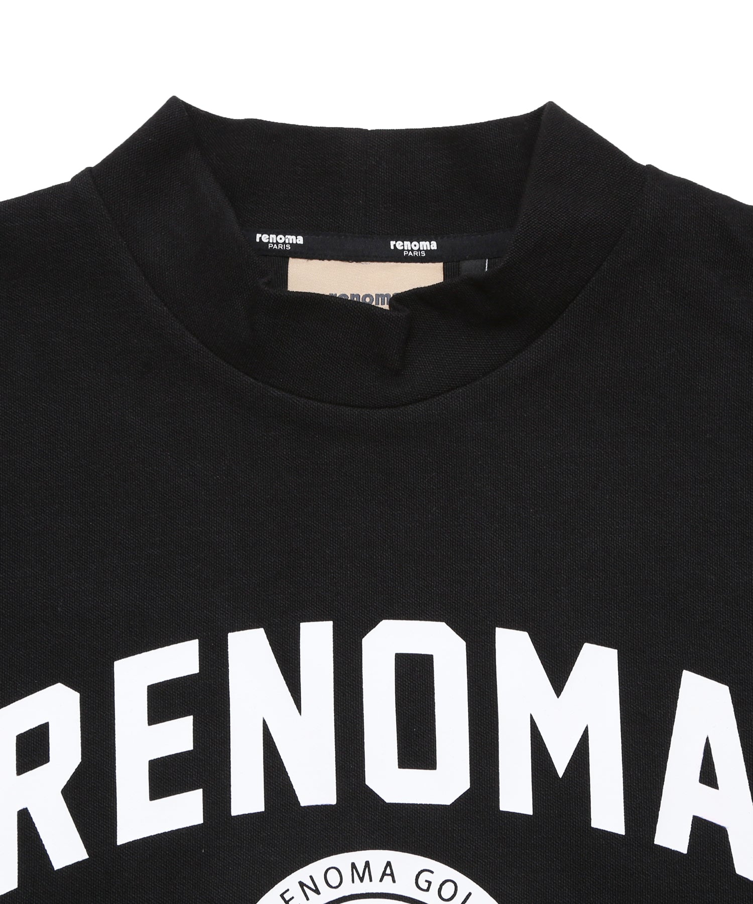 BASIC COLLEGE LOGO MOCK NECK T LS – renoma golf