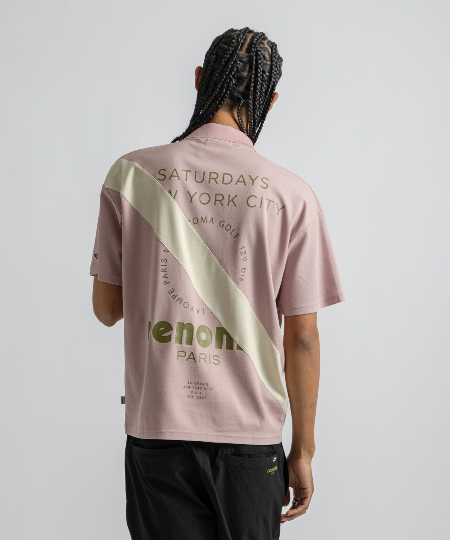 R×ST MENS BACK PRINT POLO SS