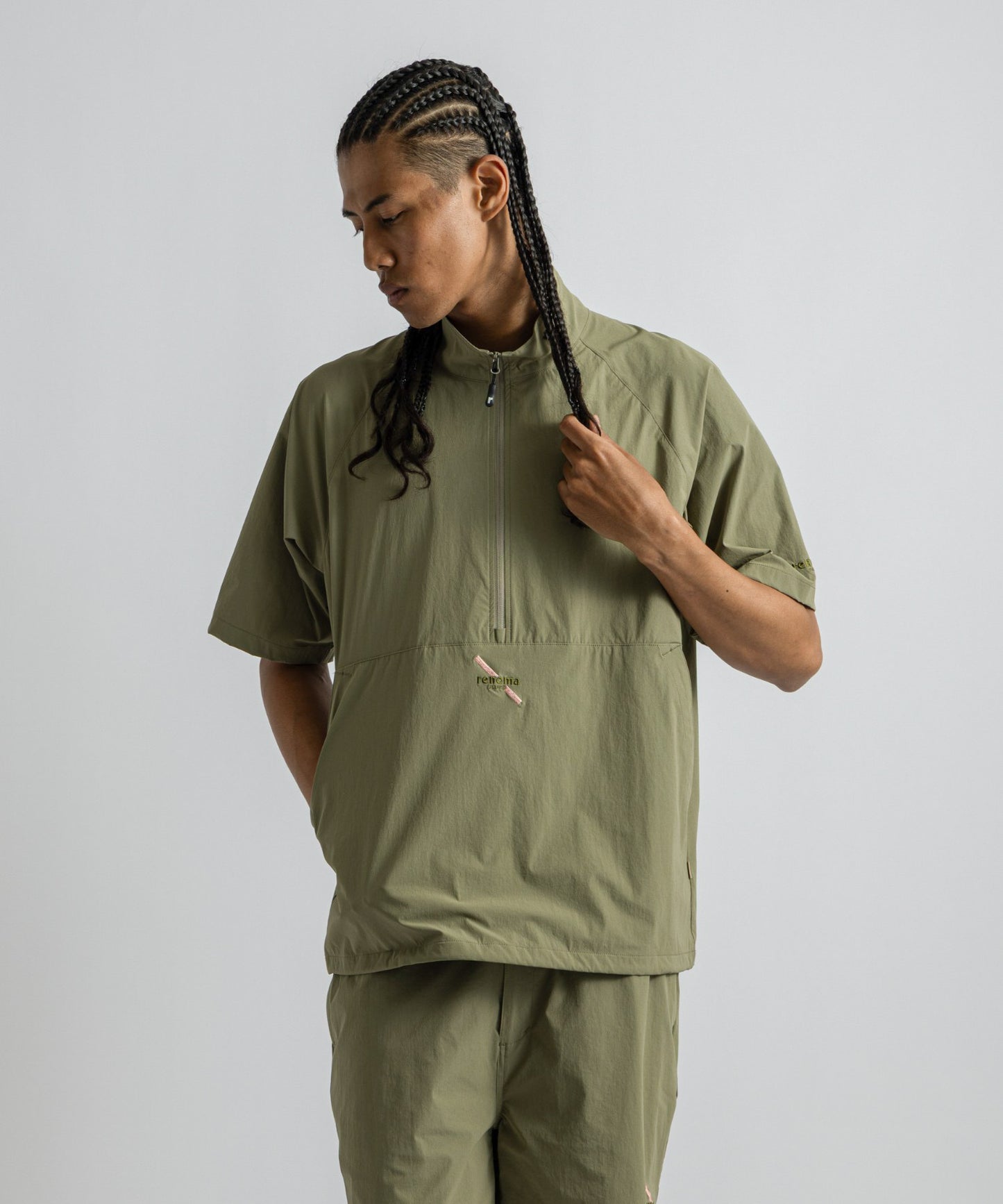 R×ST MENS HALF ZIP JK SS