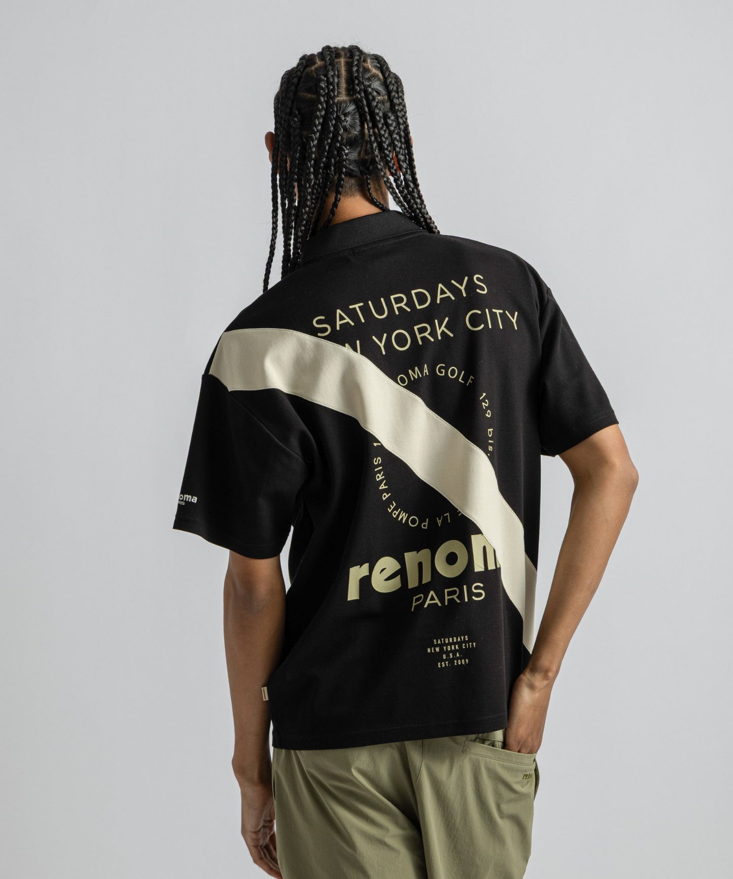 R×ST MENS BACK PRINT POLO SS