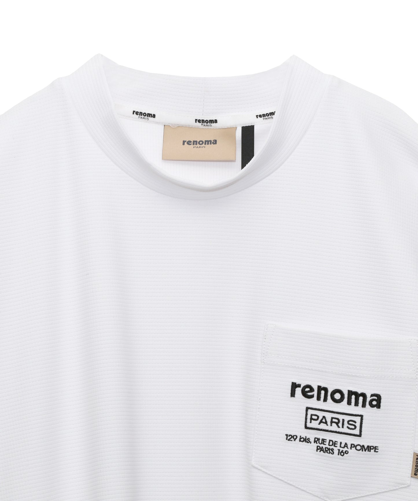 SLEEVE PRINT POCKET T LS