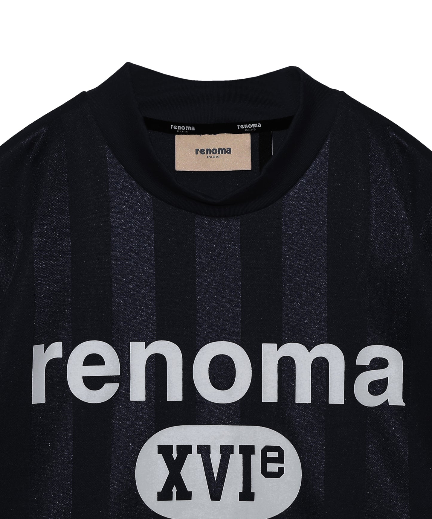 COLLEGE LOGO MOCK NECK T SS