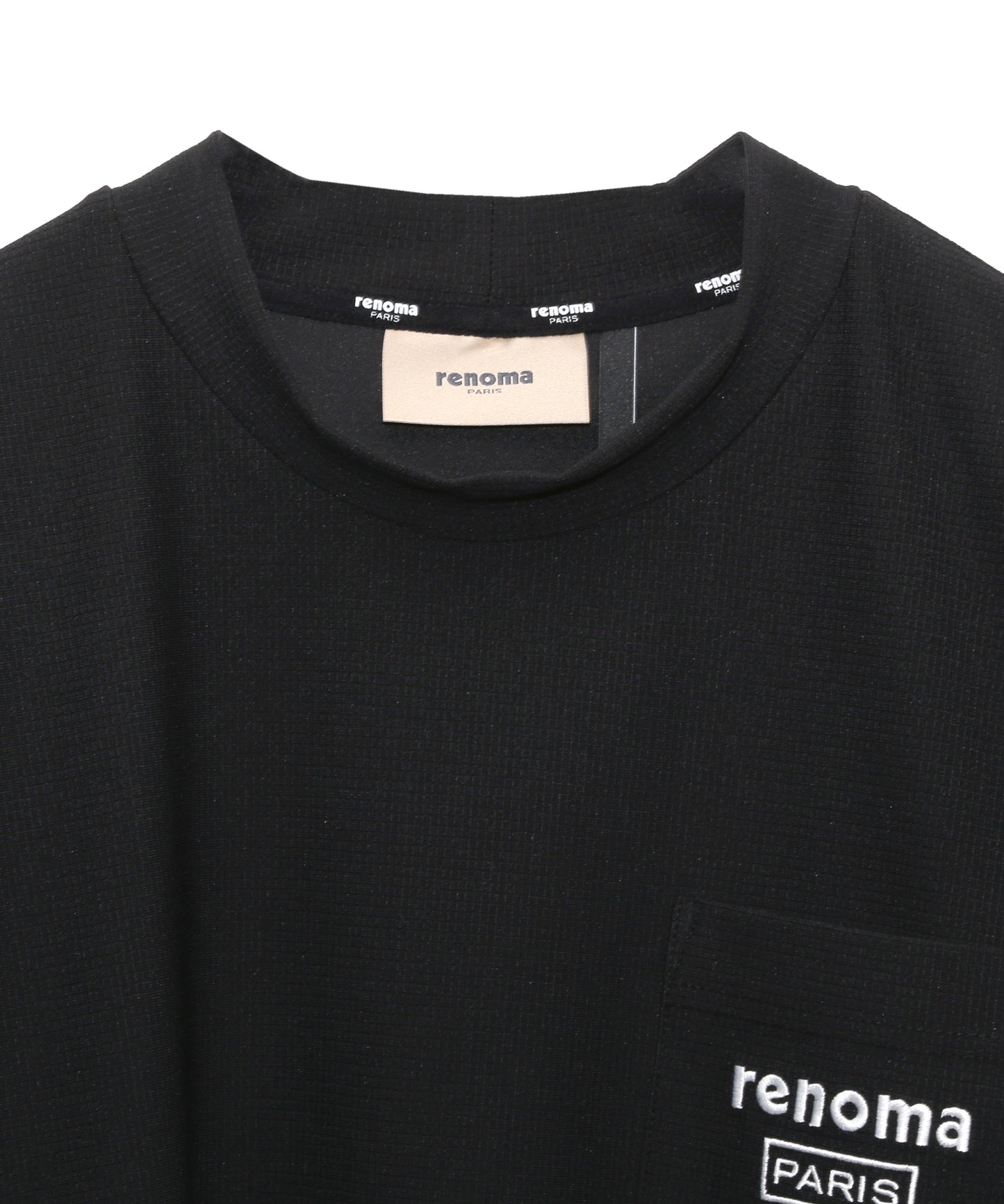 SLEEVE PRINT POCKET T LS