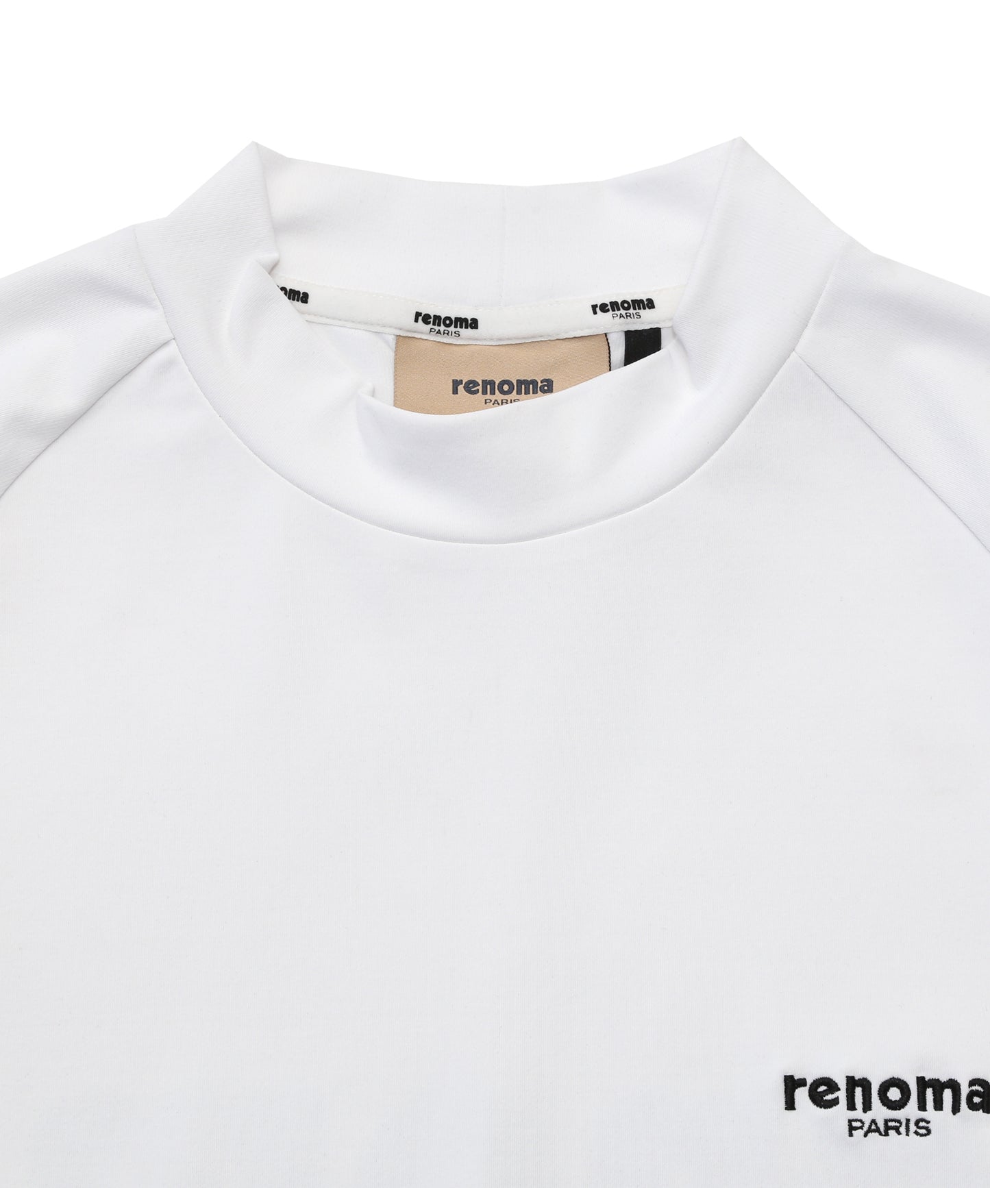 SIDE HONEYCOMB MOCK NECK T S/S