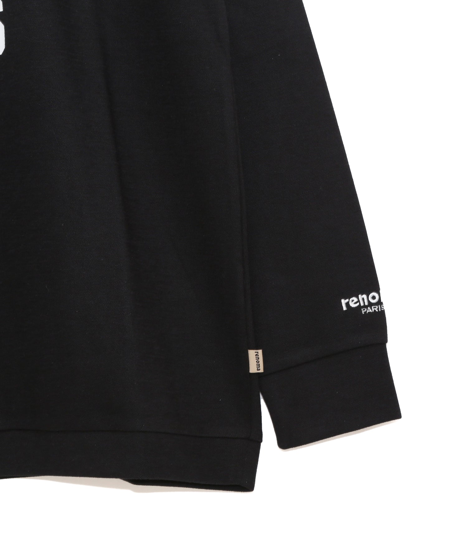 BASIC COLLEGE LOGO MOCK NECK T LS
