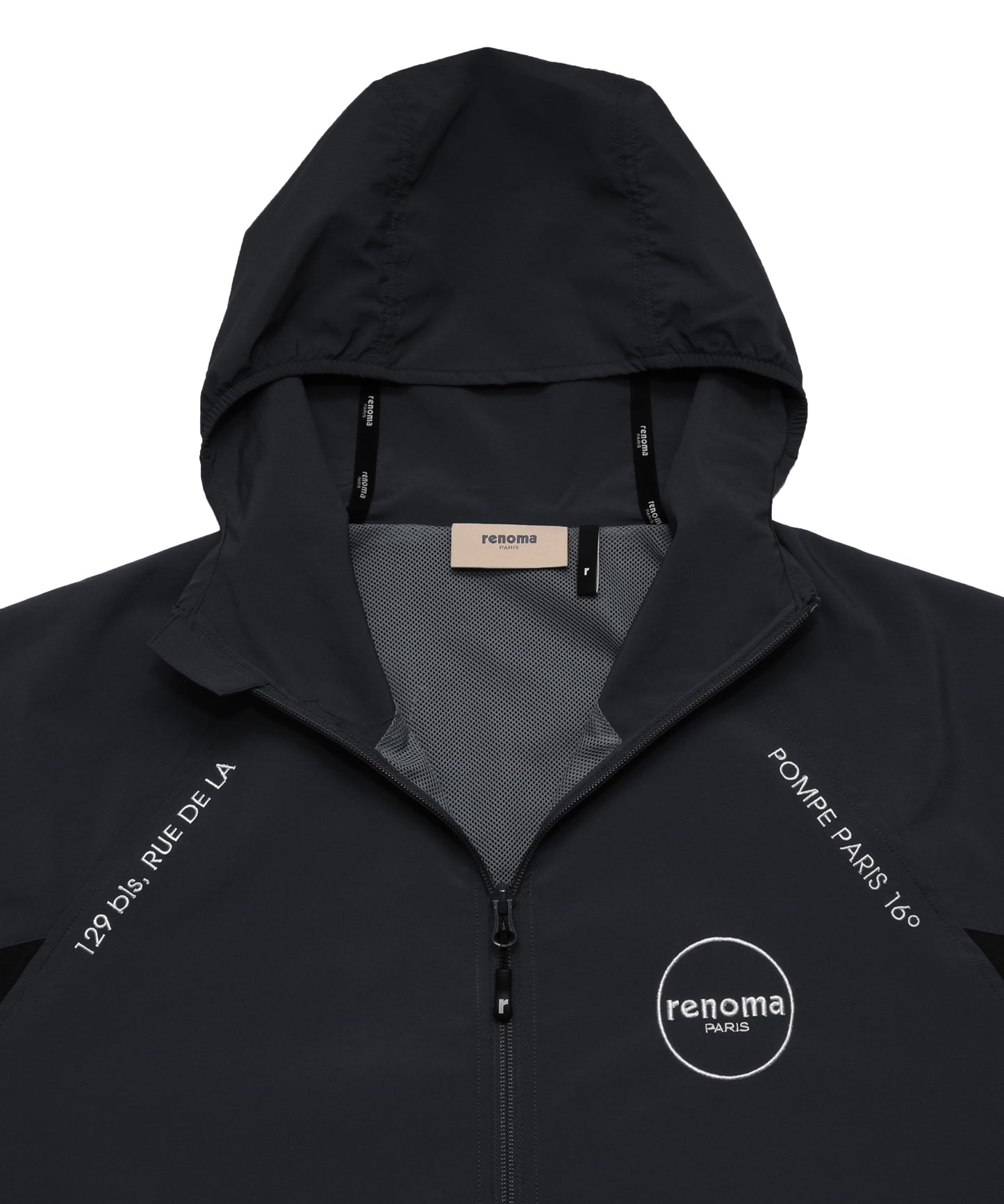 RIBBED HEM TASLAN HOODIE