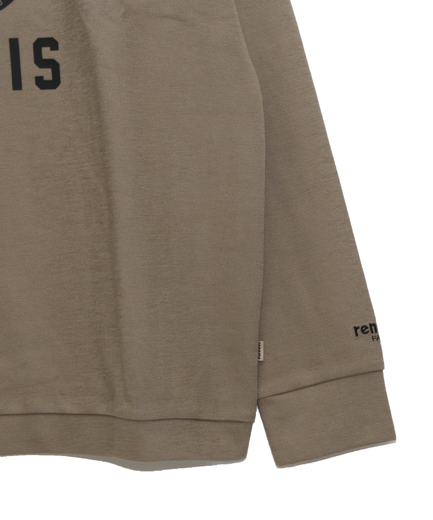 BASIC COLLEGE LOGO MOCK NECK T LS