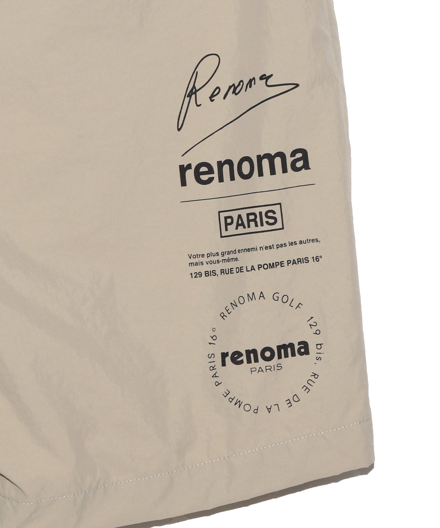 NYLON VERTICAL LOGOS SHORT PT – renoma golf