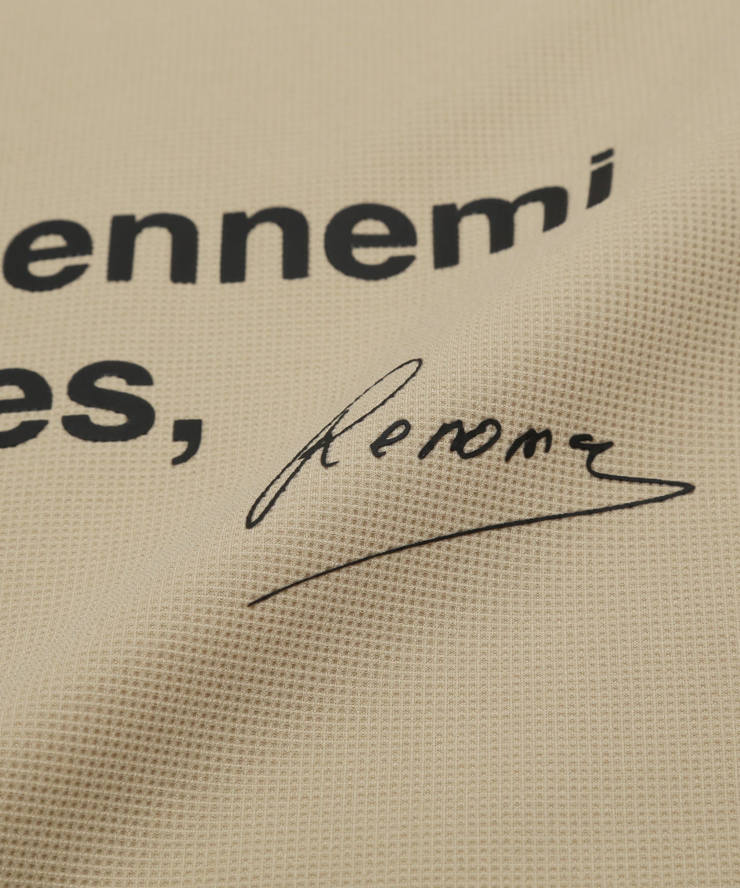 MINI WAFFLE CREW NECK T SS