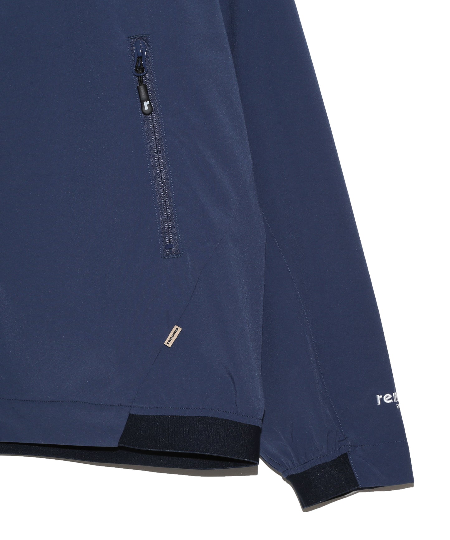 RIBBED HEM TASLAN HOODIE