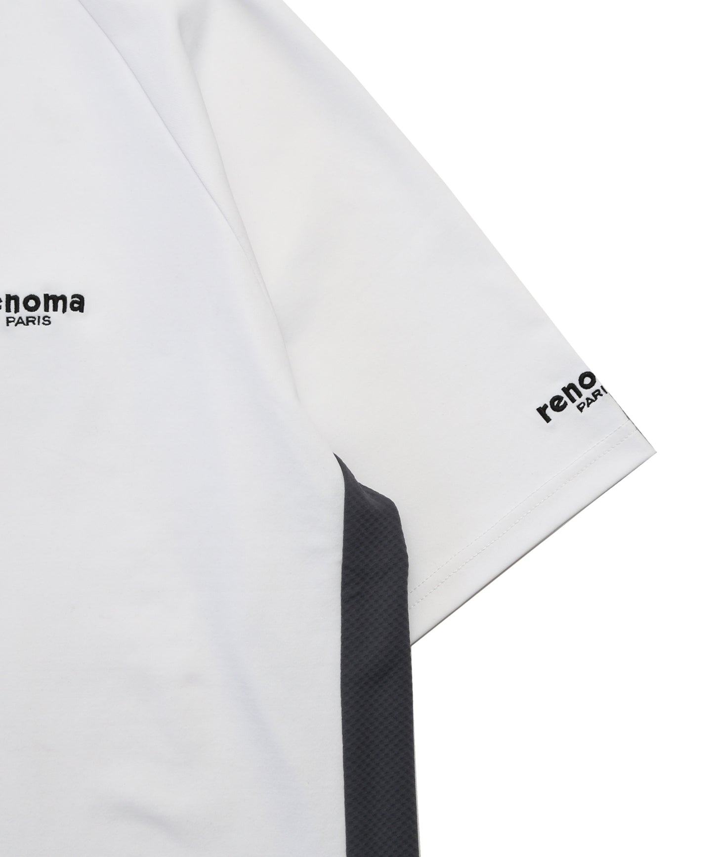 SIDE HONEYCOMB MOCK NECK T S/S