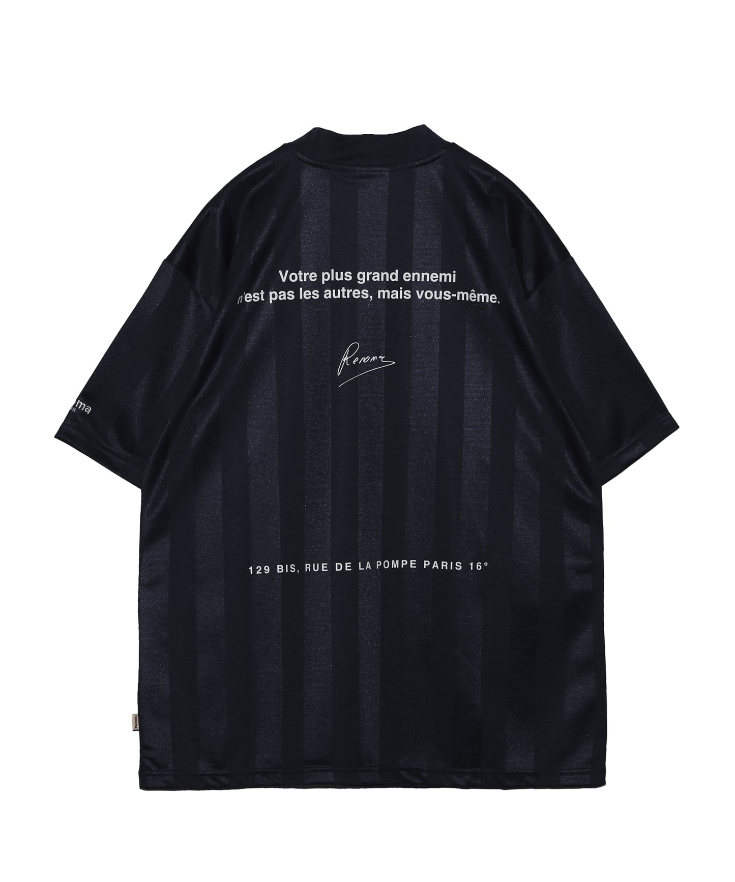 COLLEGE LOGO MOCK NECK T SS