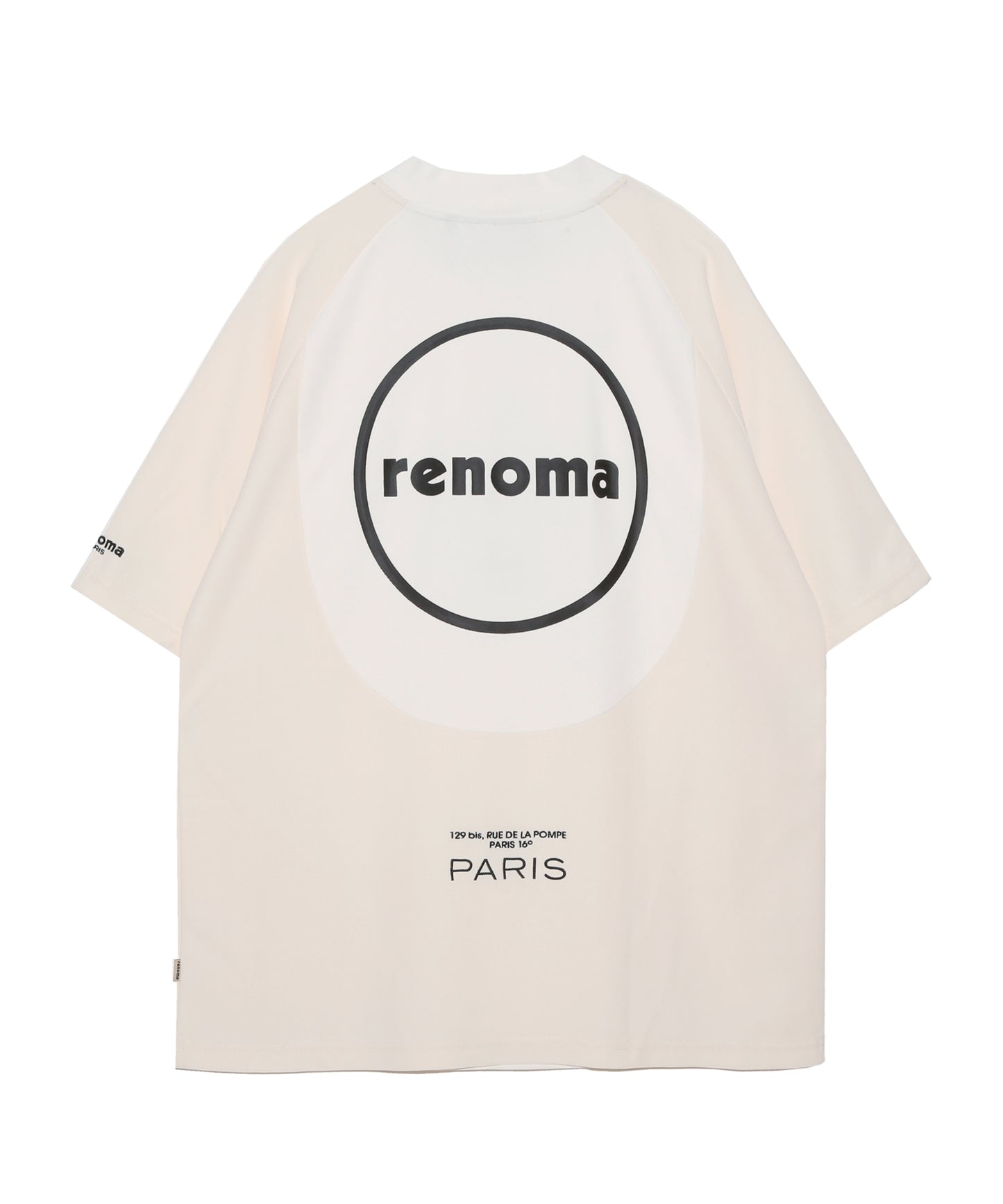 CURVED SWITCHING MOCK NECK T SS