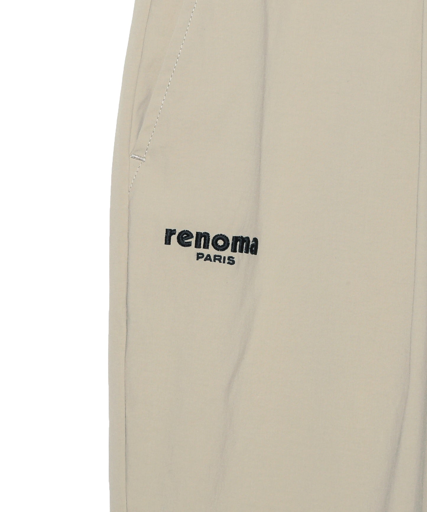NYLON STRETCH TUCK PANTS