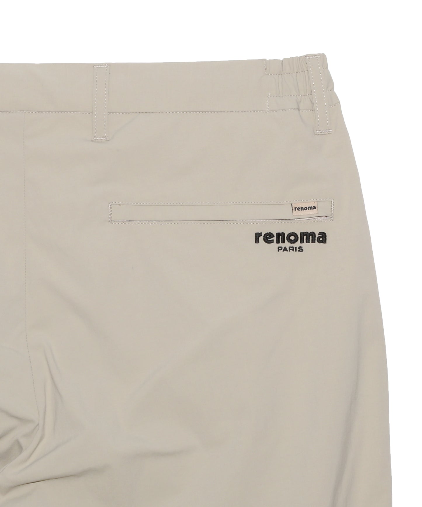 NYLON STRETCH TUCK PANTS