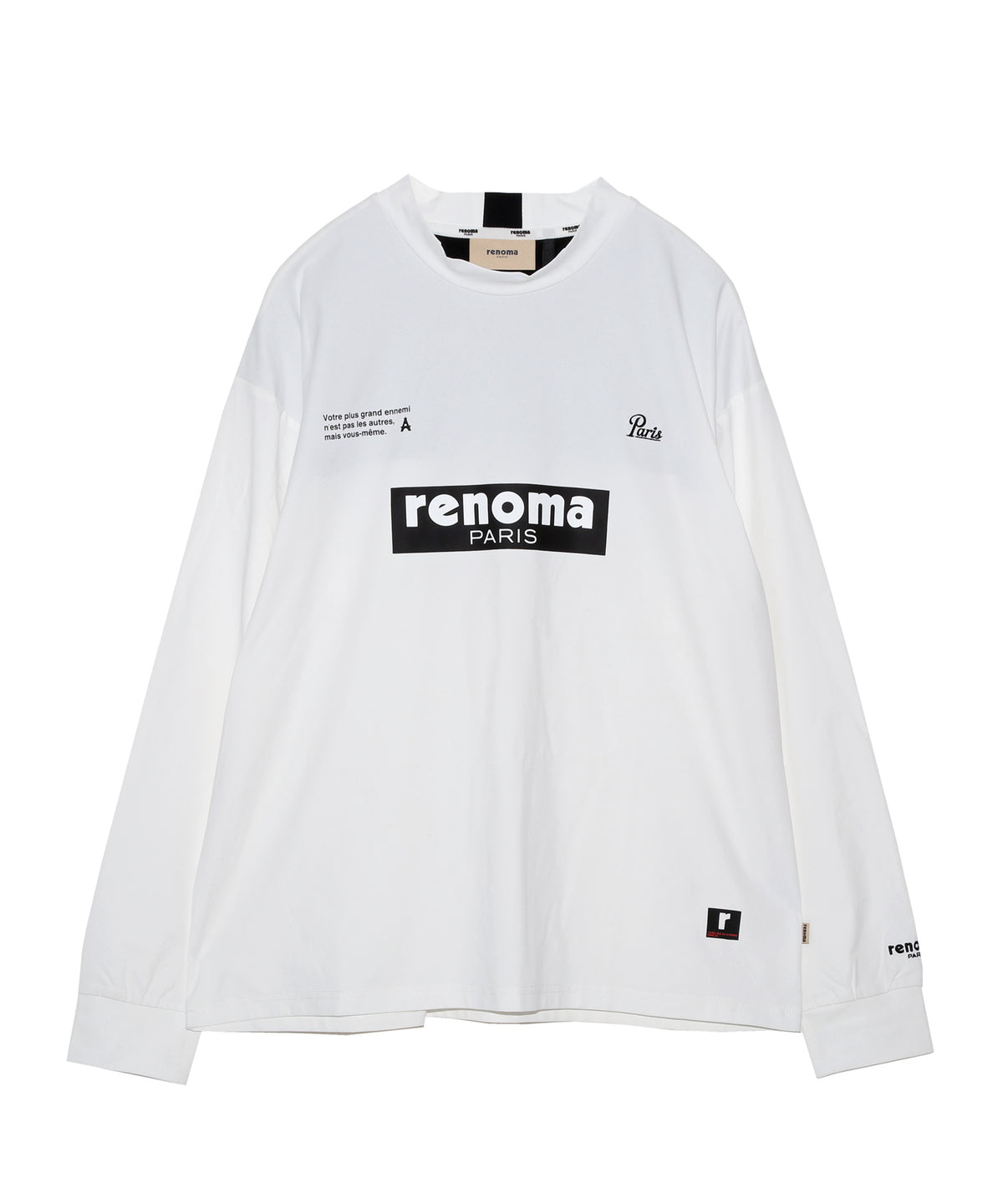 BASIC SHORT MOCKNECK T LS
