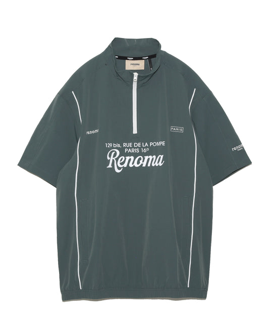 SCRIPT LOGO HALF ZIP JK SS