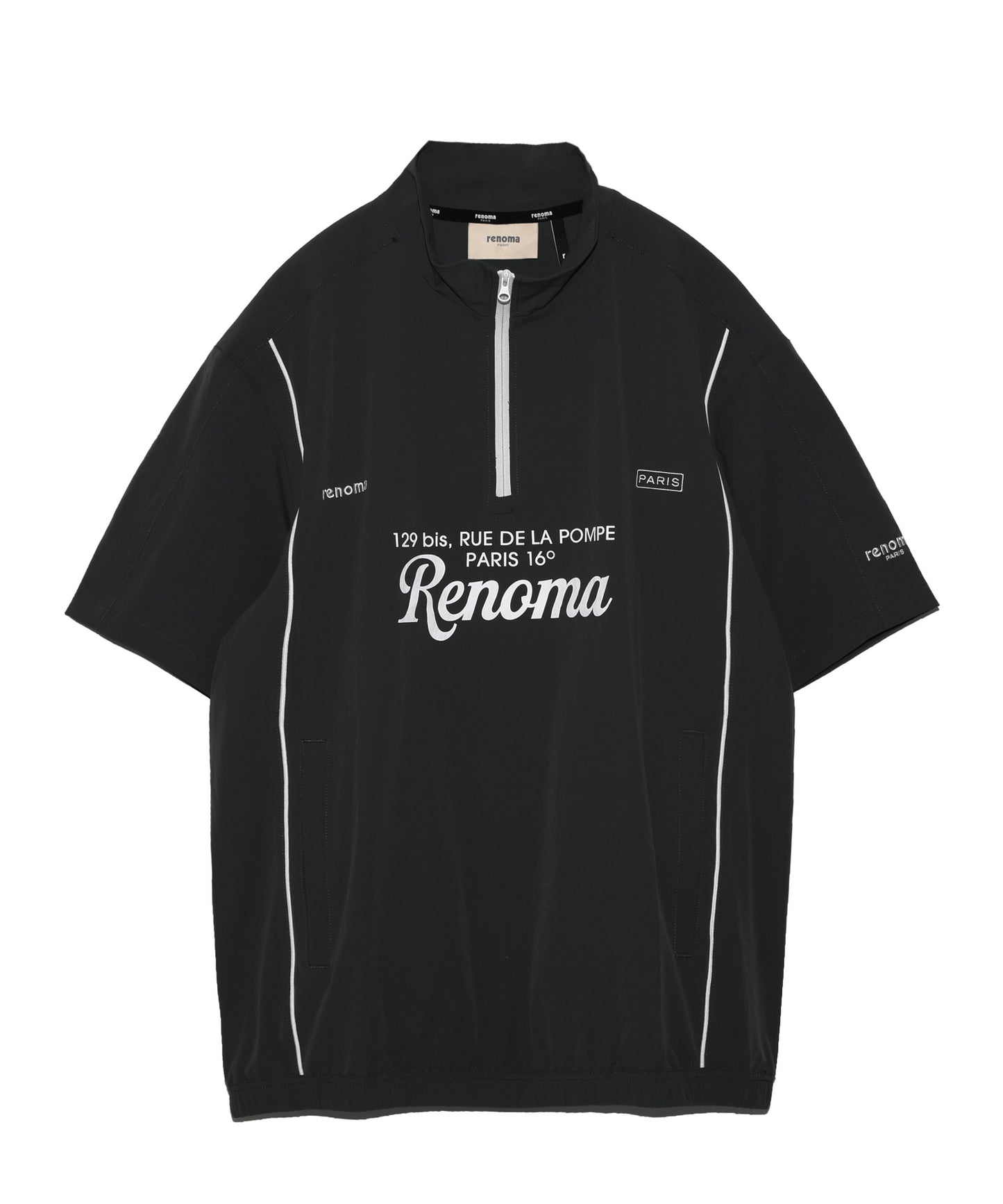 SCRIPT LOGO HALF ZIP JK SS