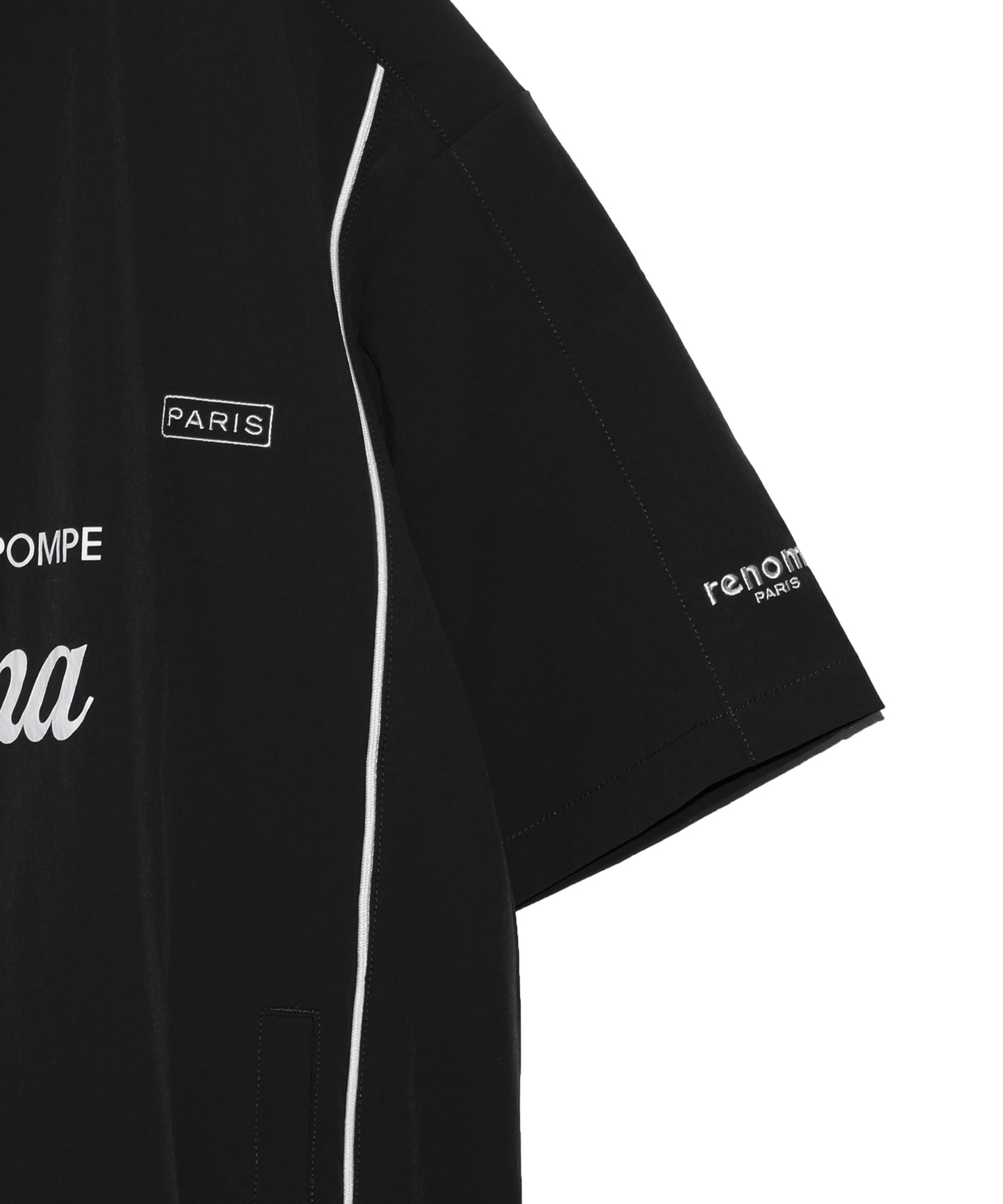 SCRIPT LOGO HALF ZIP JK SS