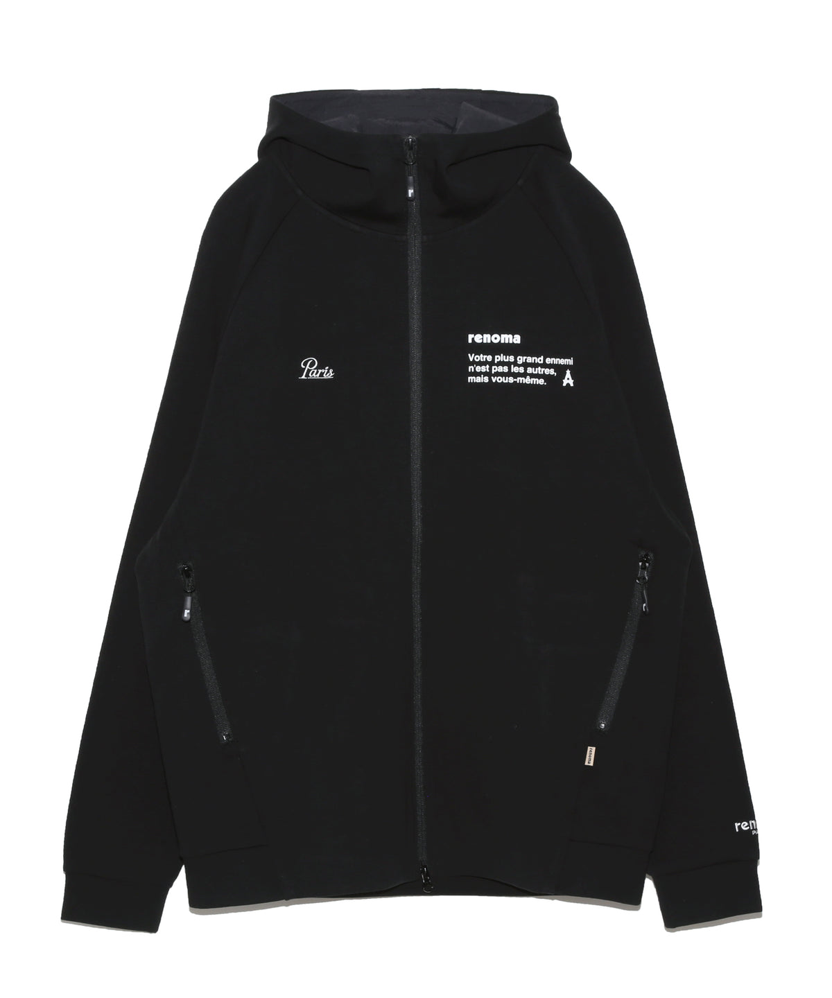 BASIC DOUBLE KNIT ZIP HOODIE