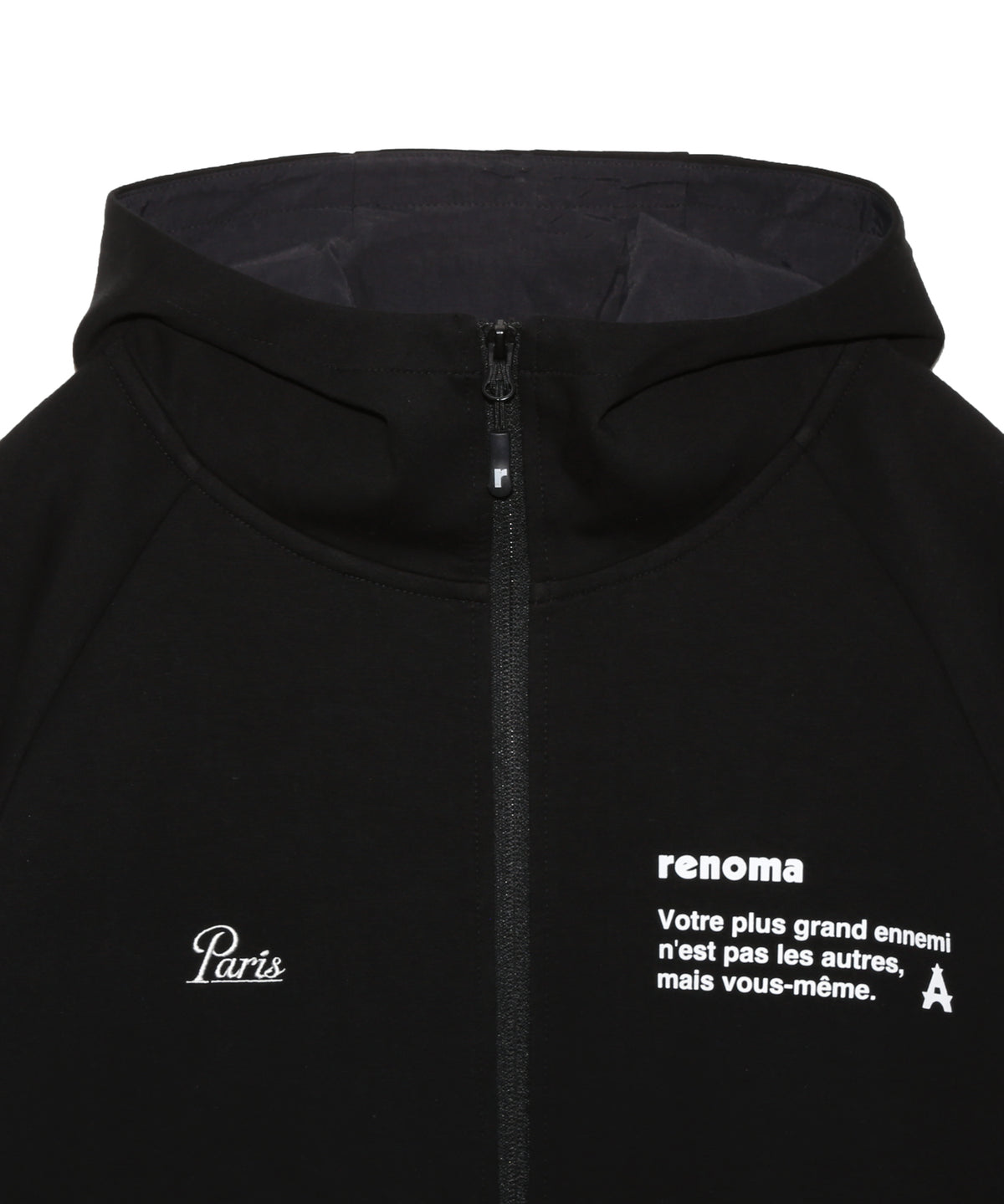 BASIC DOUBLE KNIT ZIP HOODIE