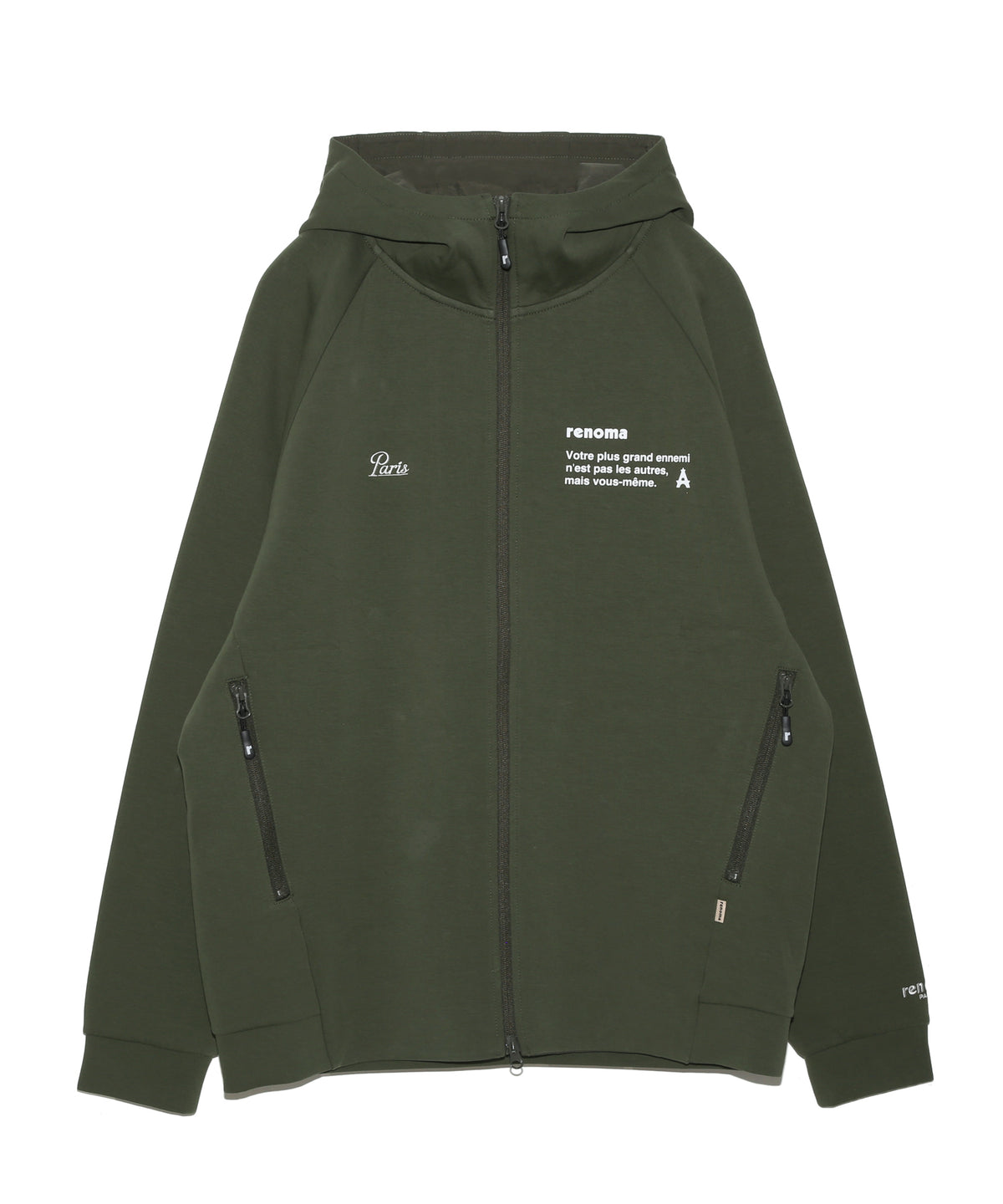 BASIC DOUBLE KNIT ZIP HOODIE