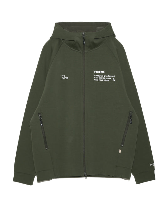 BASIC DOUBLE KNIT ZIP HOODIE