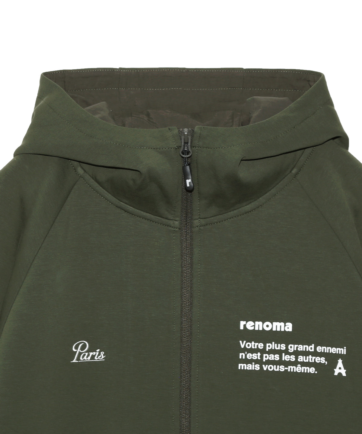 BASIC DOUBLE KNIT ZIP HOODIE