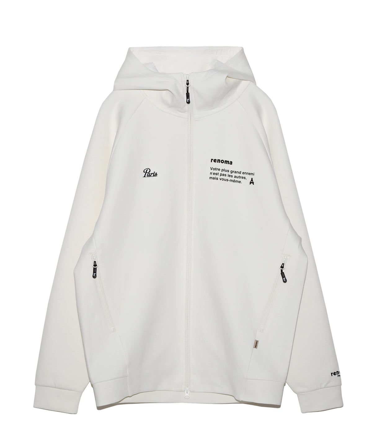 BASIC DOUBLE KNIT ZIP HOODIE