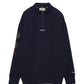 CAVA HALF ZIP DOUBLE KNIT LS