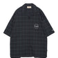 CHECK OPEN COLLAR SHIRTS SS