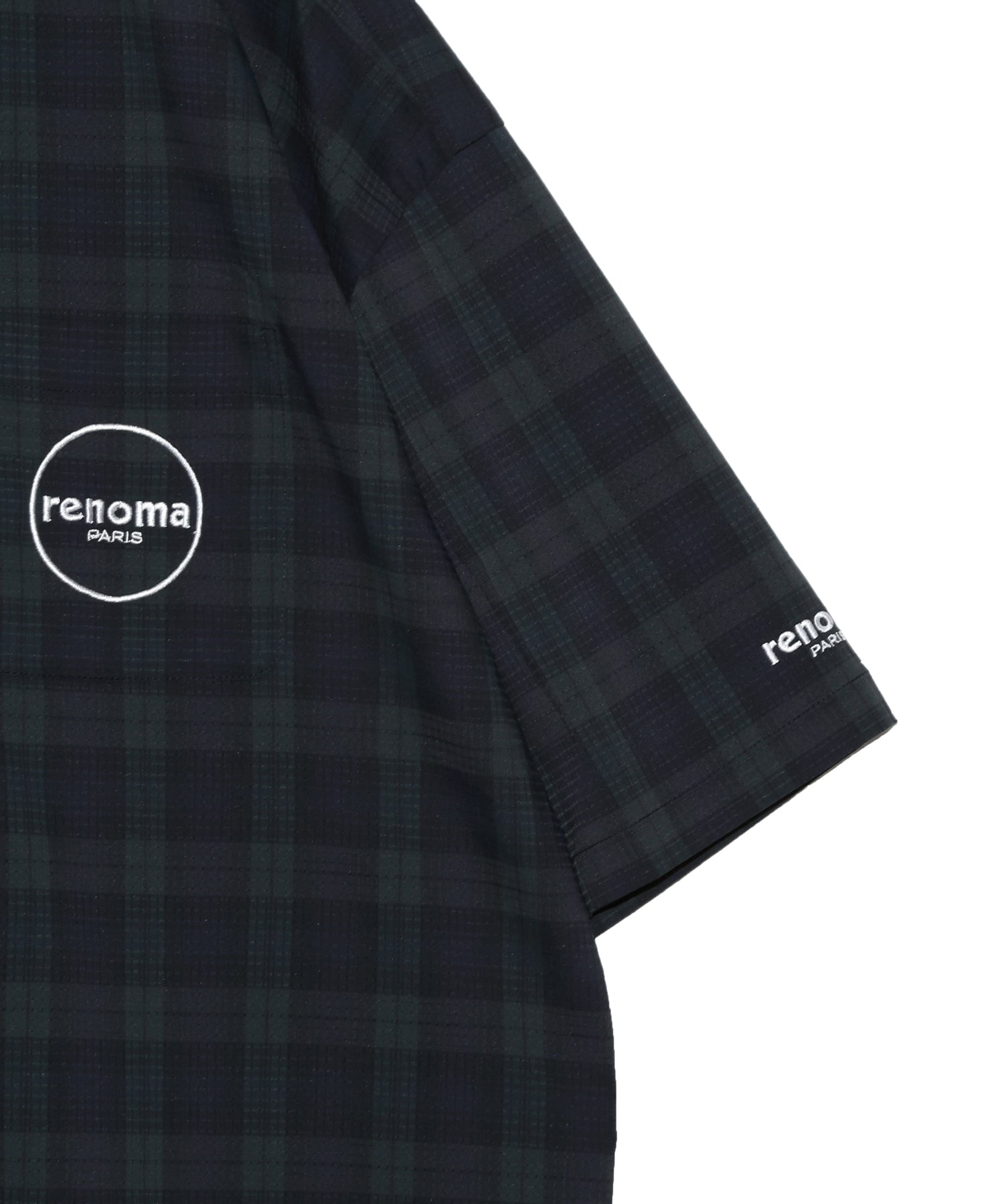 CHECK OPEN COLLAR SHIRTS SS – renoma golf